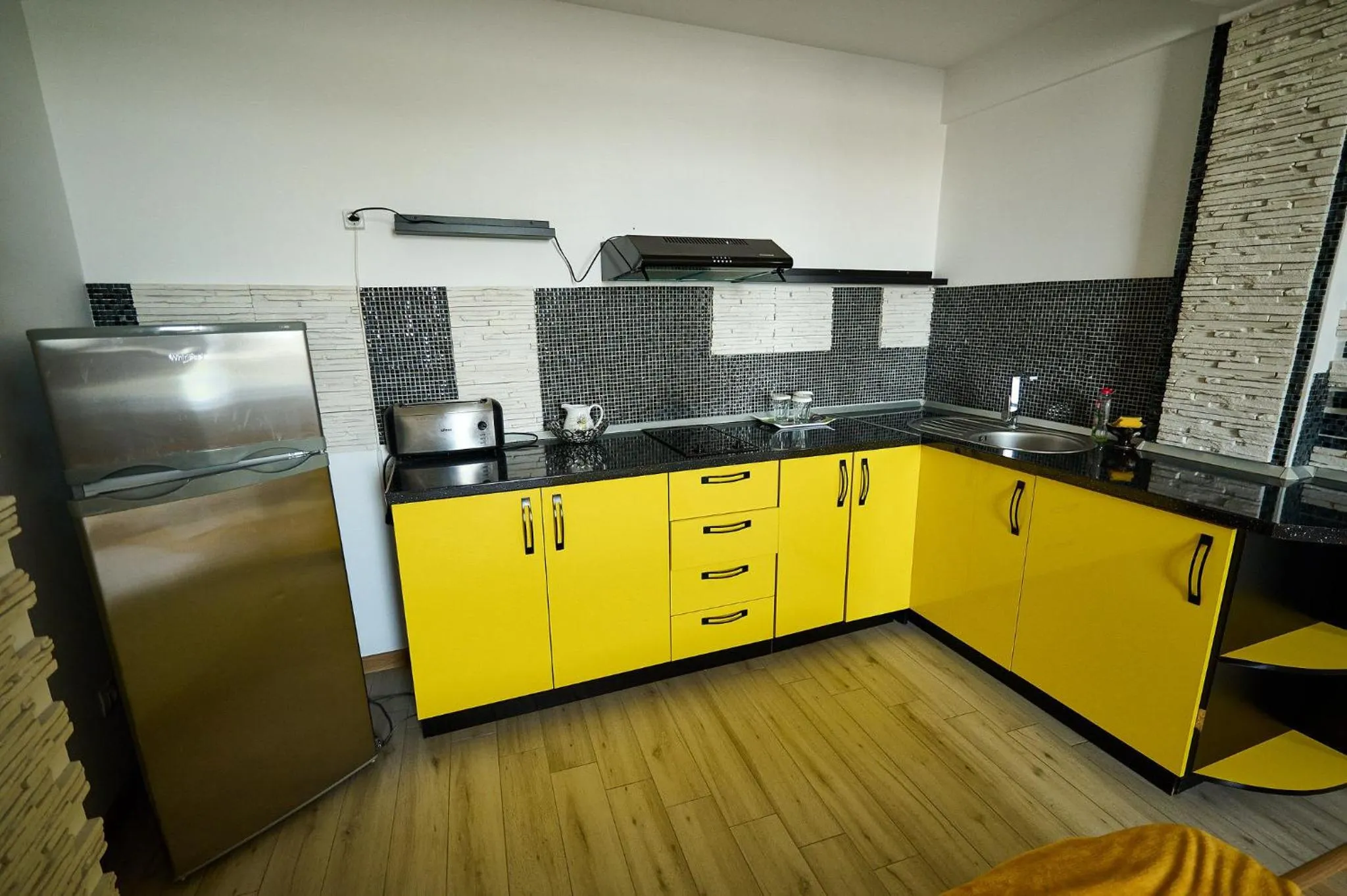 Kitchen or kitchenette in Hotel Evianne Boutique