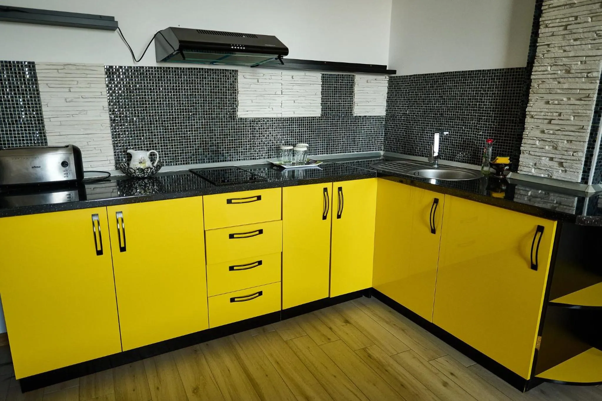 Kitchen or kitchenette in Hotel Evianne Boutique