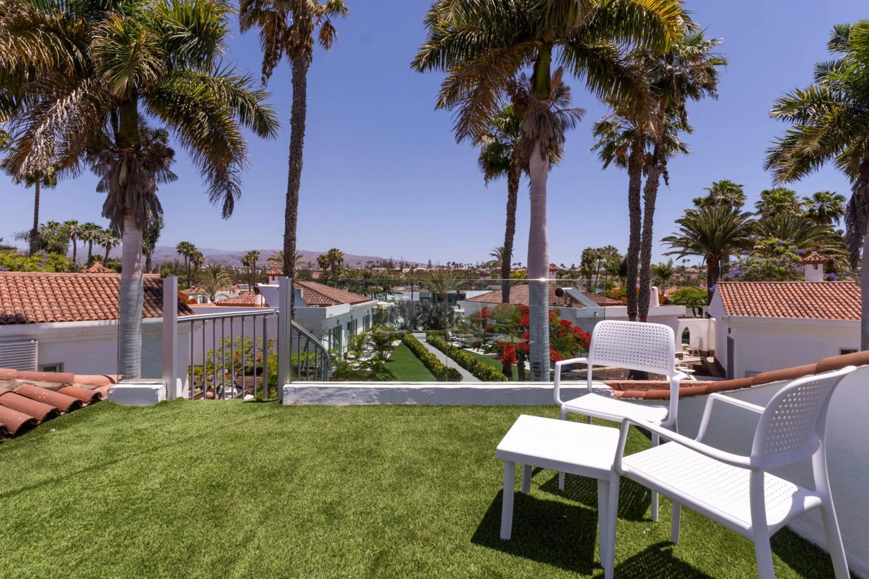 Balcony/Terrace in Hotel LIVVO Dunagolf Suites