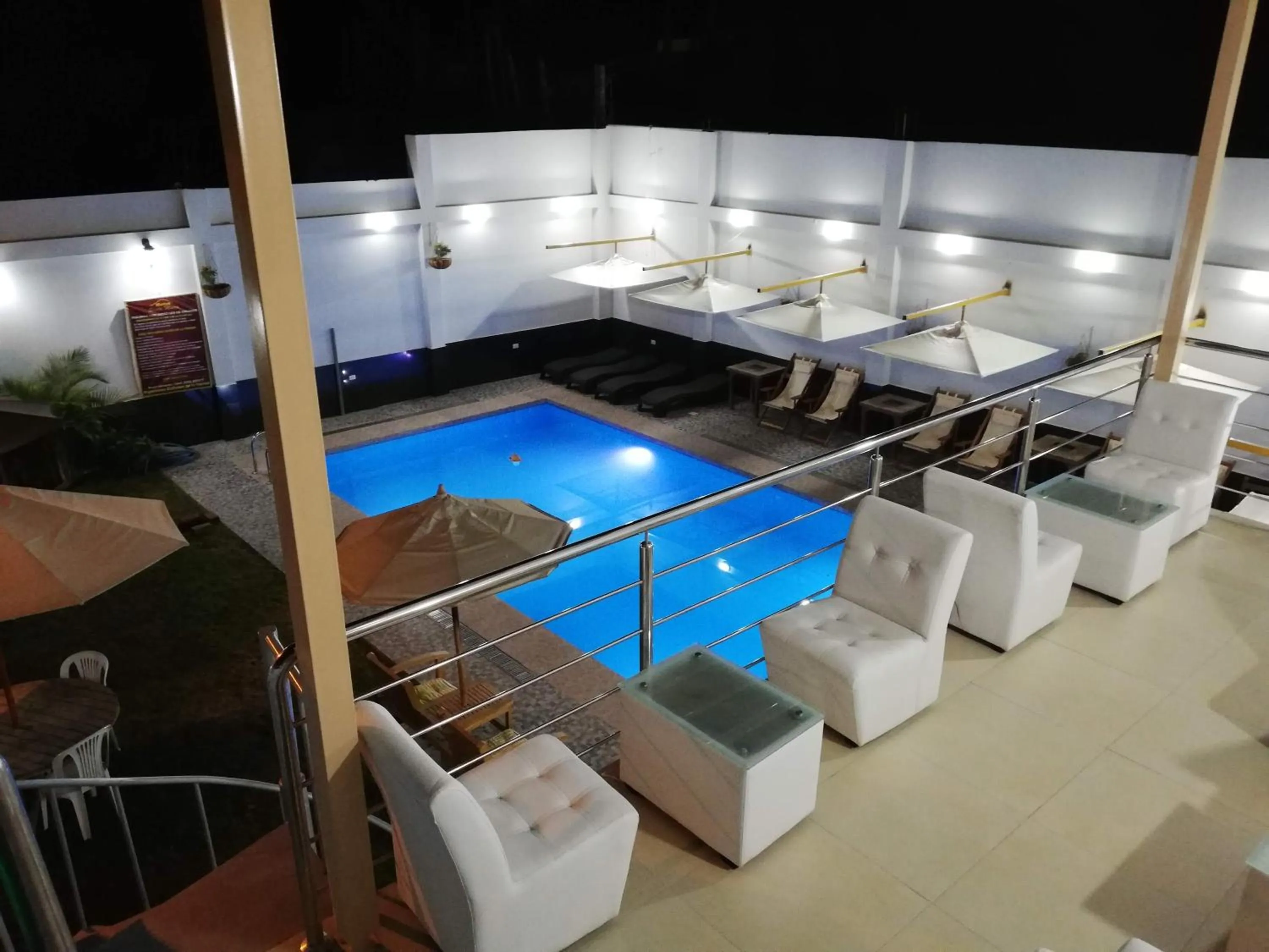 Pool view in Hotel Santa Maria