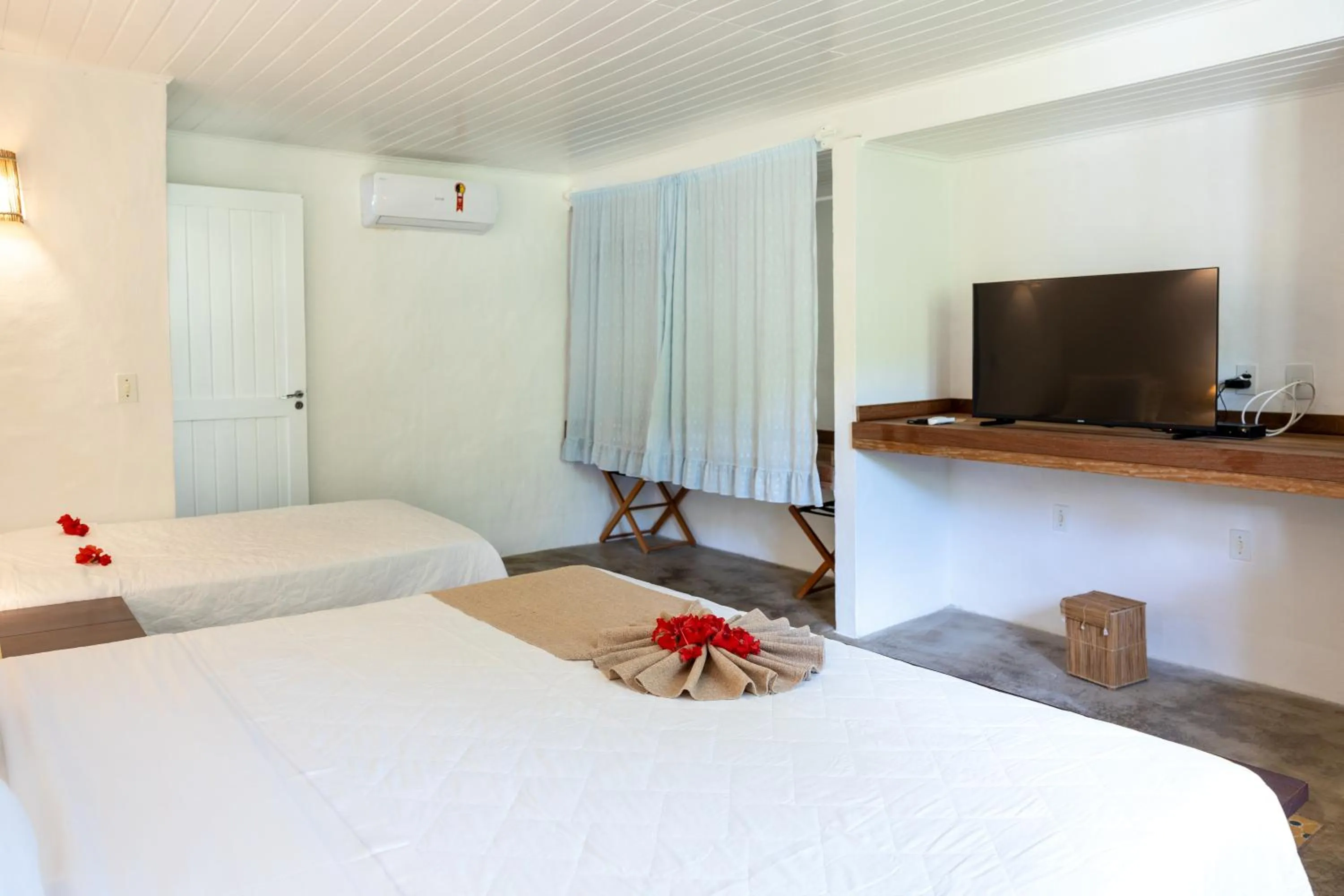 Bedroom, Bed in Pousada Aldeia Beijupirá