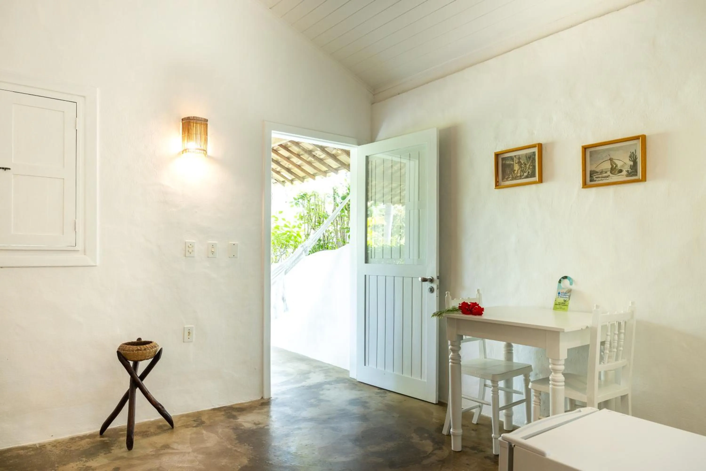 Living room in Pousada Aldeia Beijupirá
