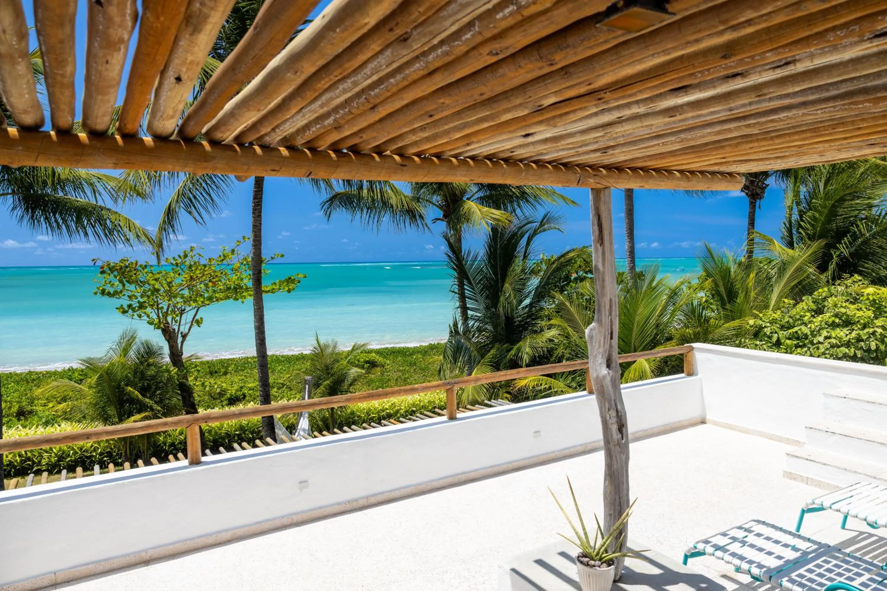 Balcony/Terrace in Pousada Aldeia Beijupirá