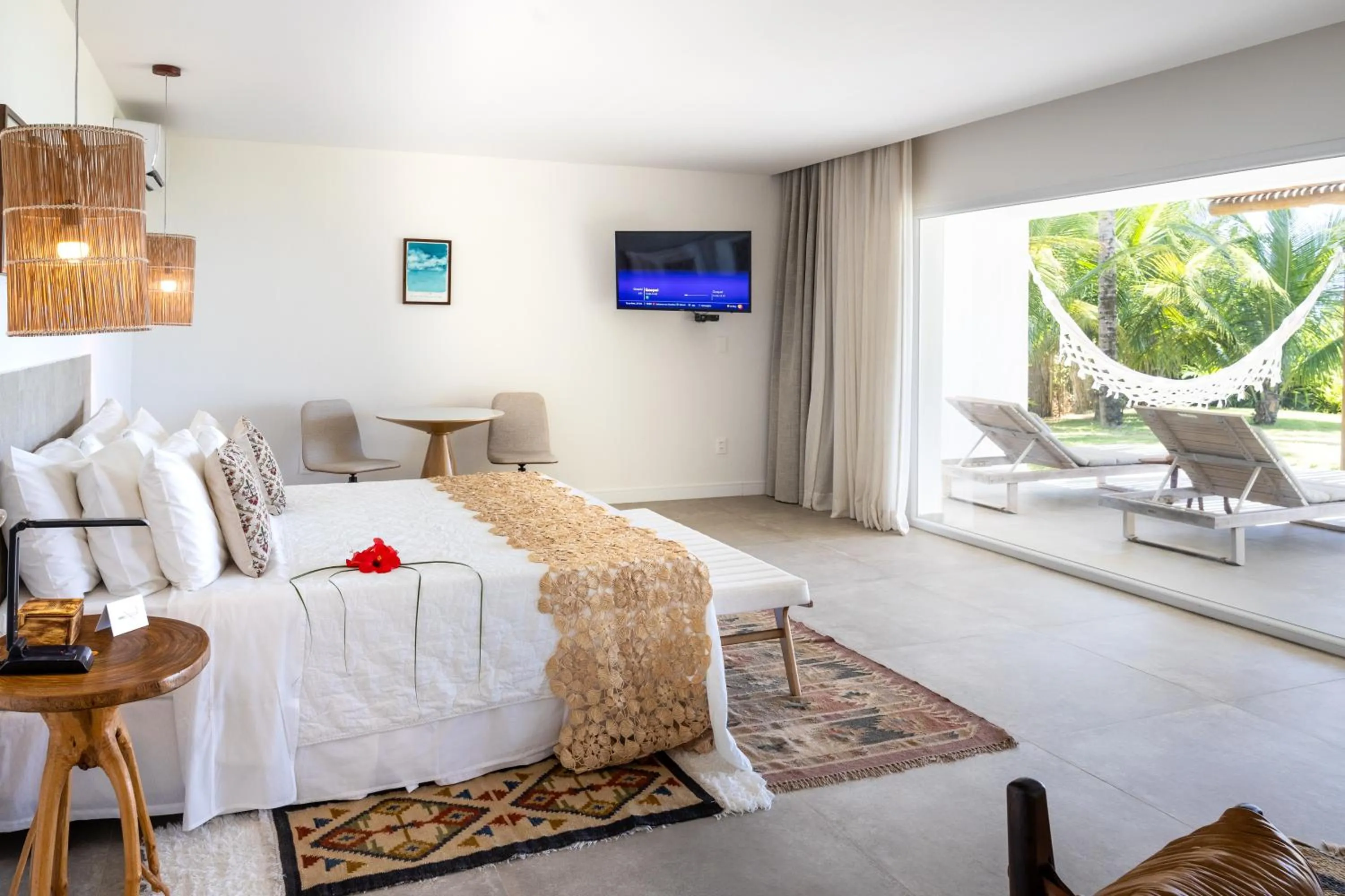 Bedroom, Bed in Pousada Aldeia Beijupirá