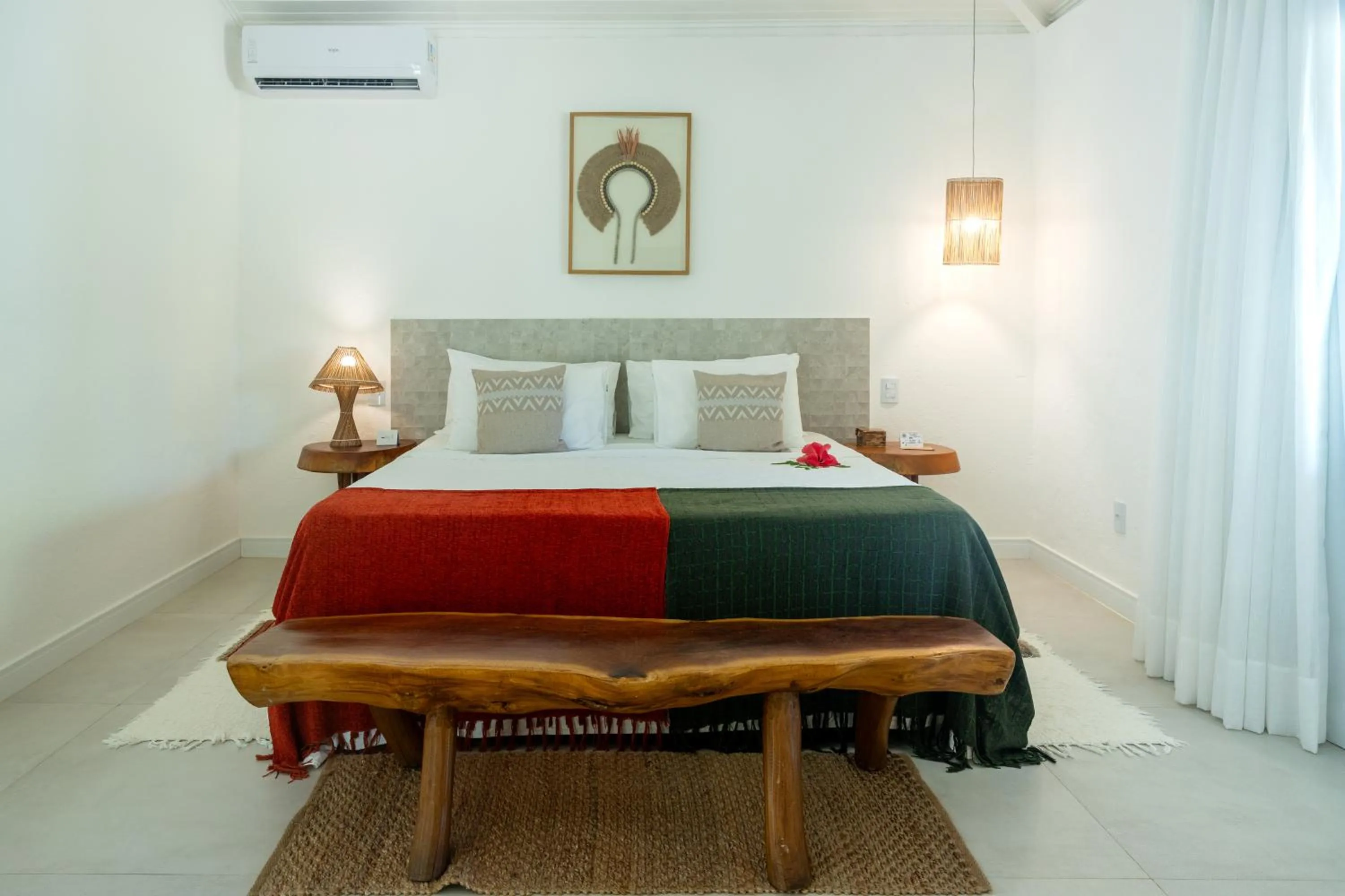 Property building, Bed in Pousada Aldeia Beijupirá