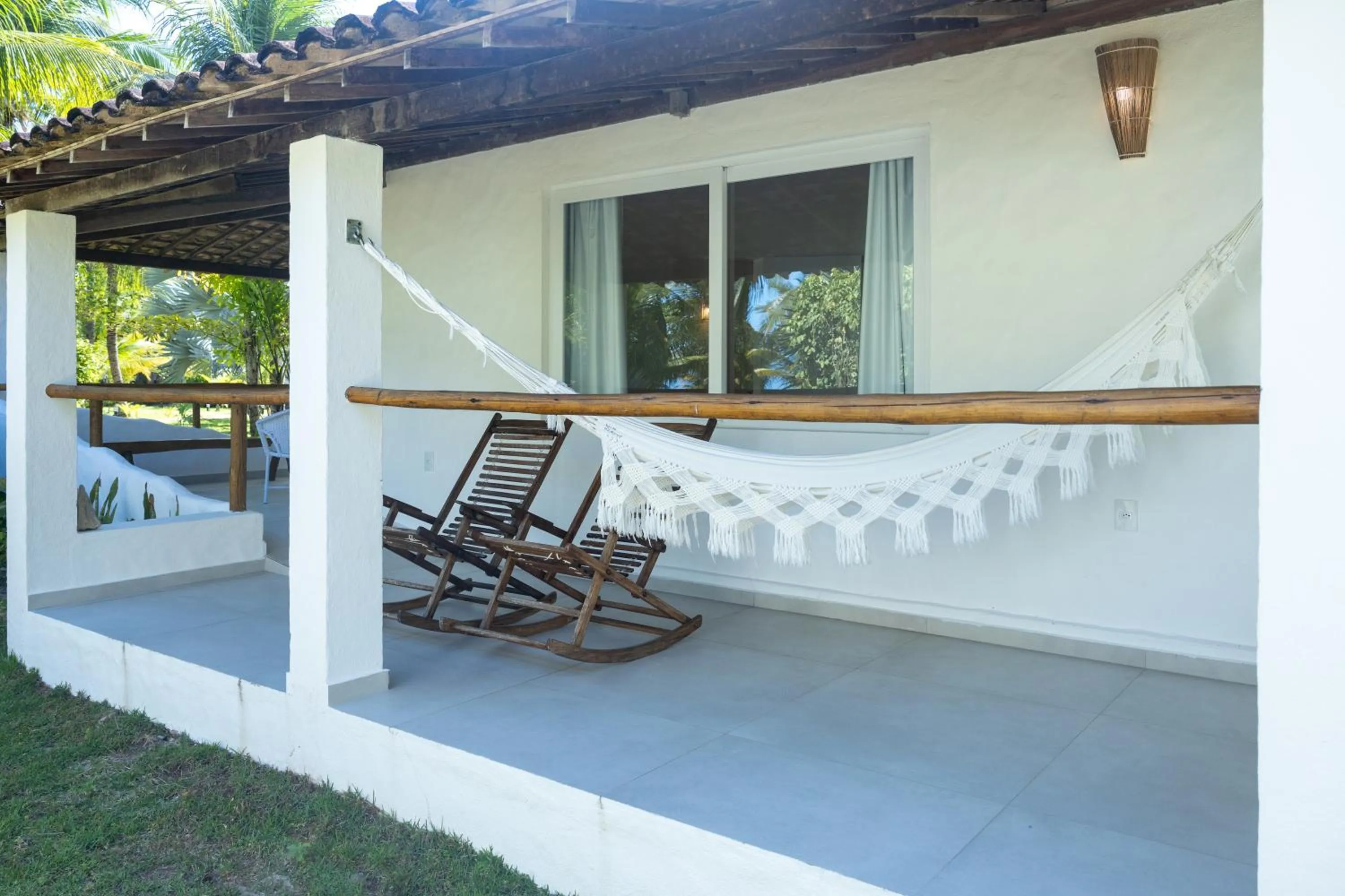 Balcony/Terrace in Pousada Aldeia Beijupirá
