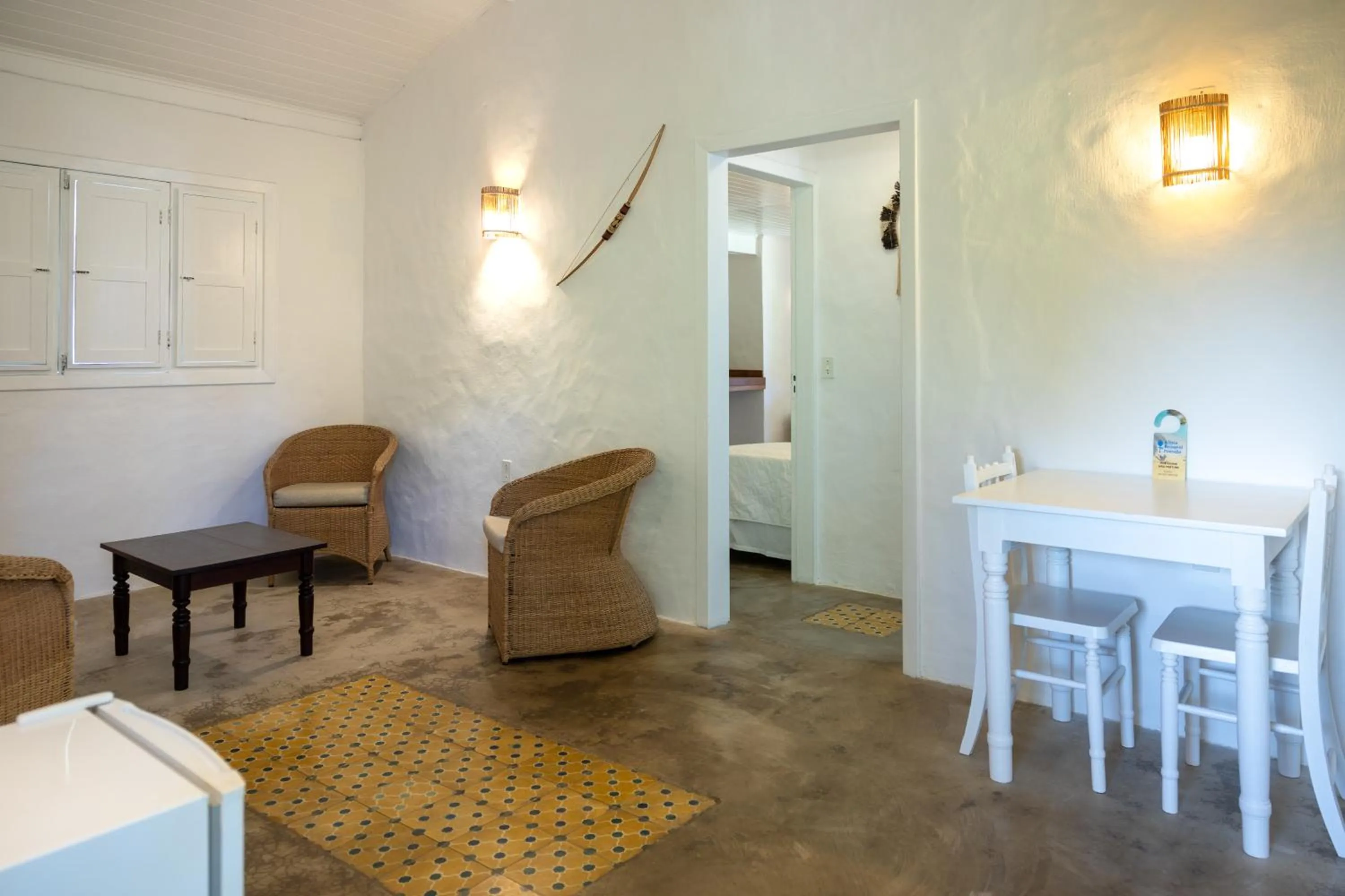 Living room in Pousada Aldeia Beijupirá