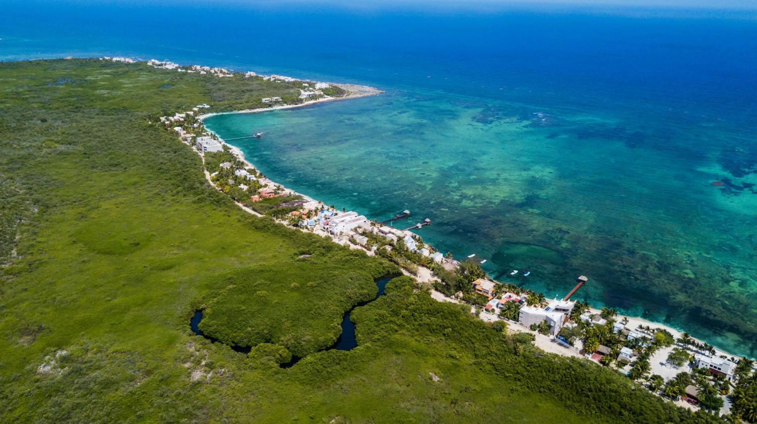 Natural landscape in Cielo Maya Beach Tulum