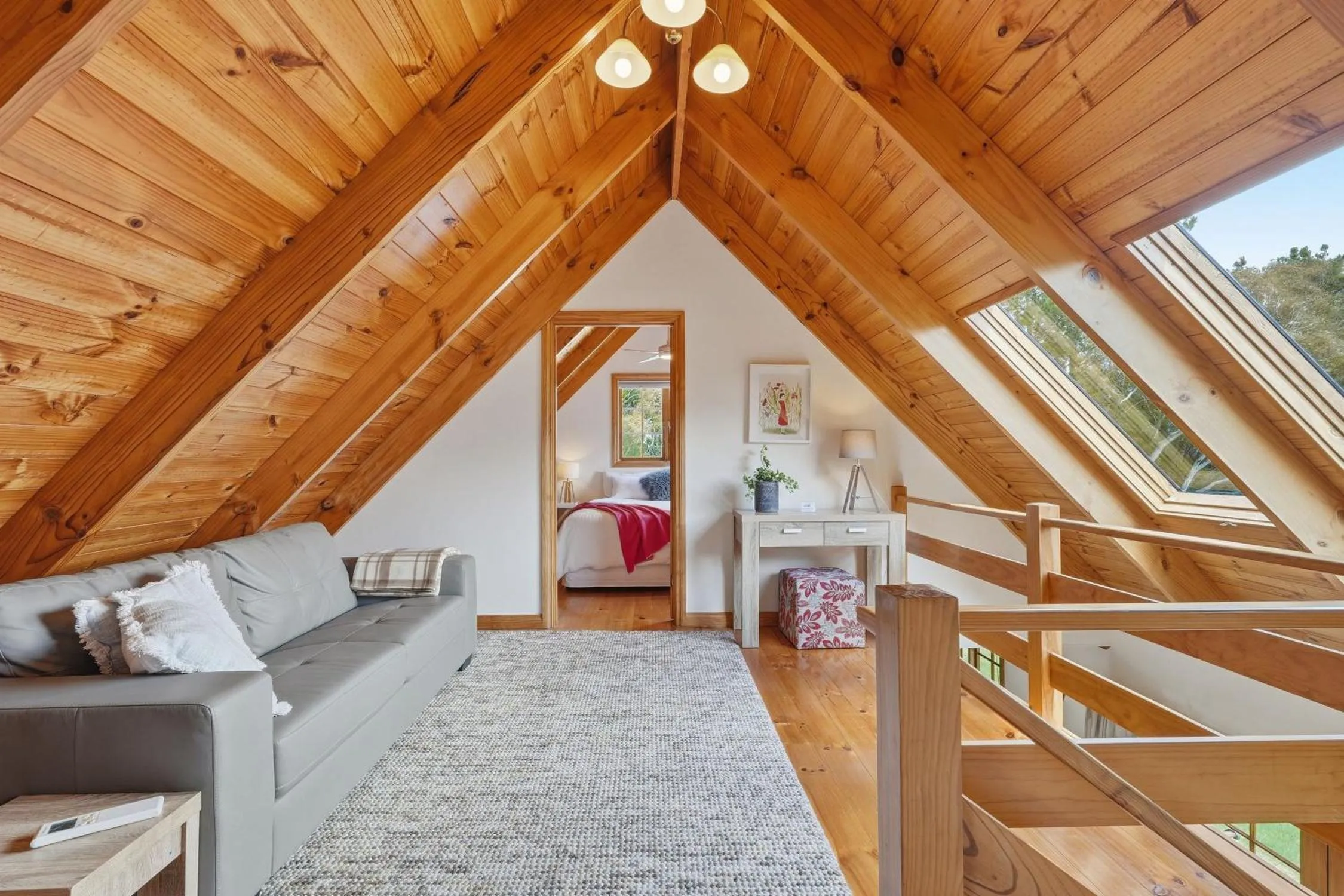 Living room in Otago Cottage