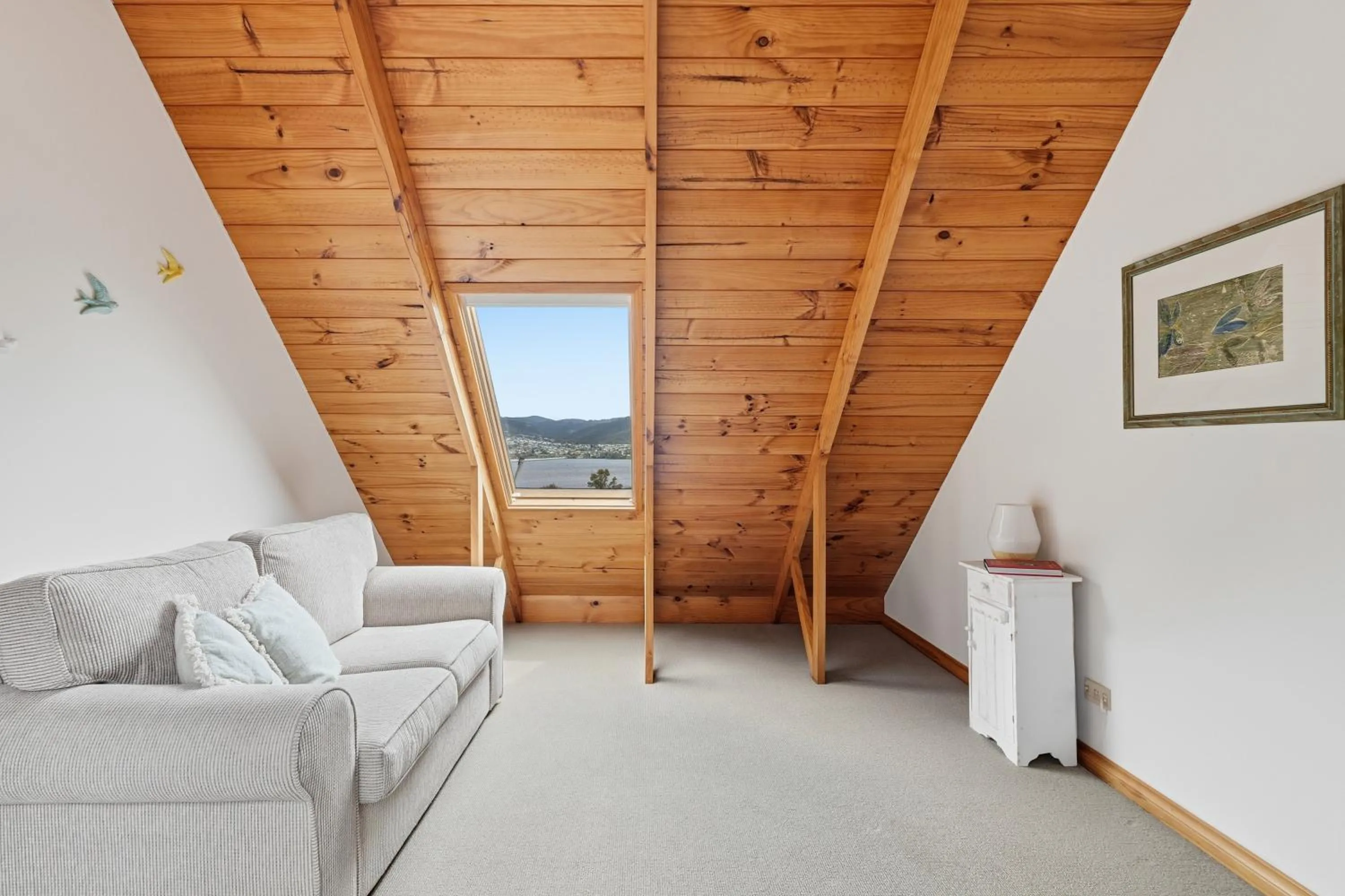 Living room in Otago Cottage