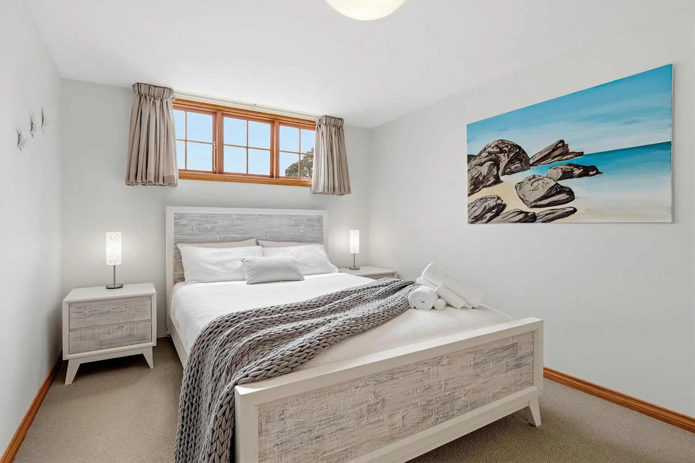 Bed in Otago Cottage