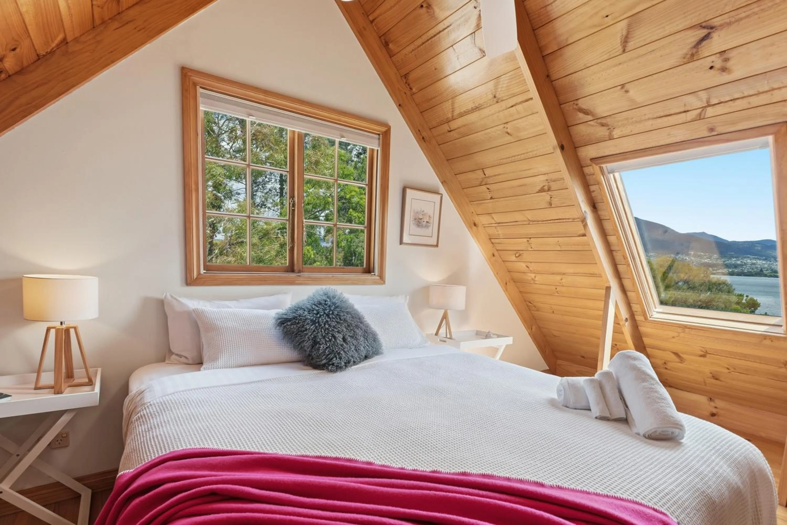 Bed in Otago Cottage