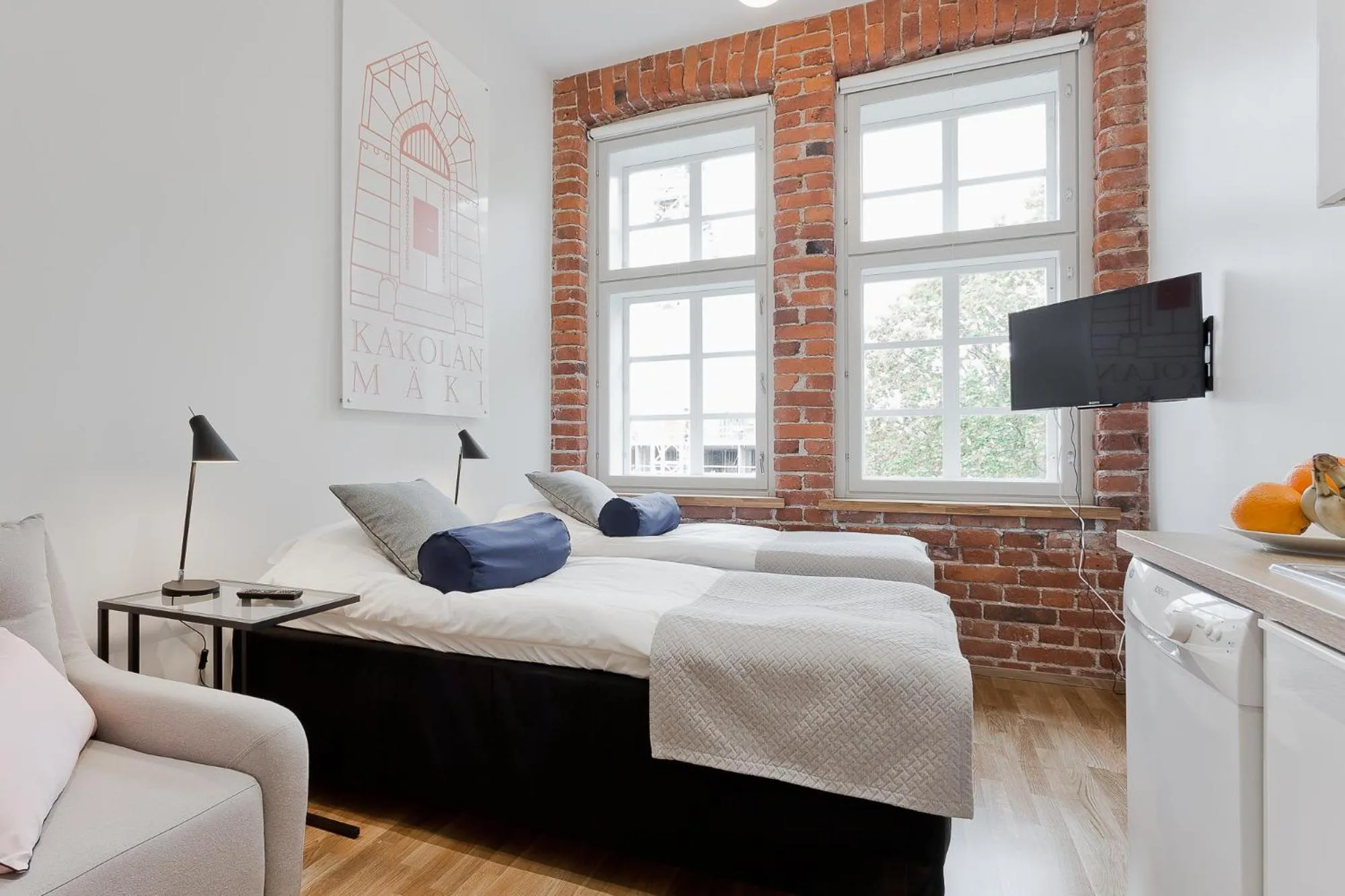 Bedroom, Bed in Forenom Serviced Apartments Turku Kakolanmäki