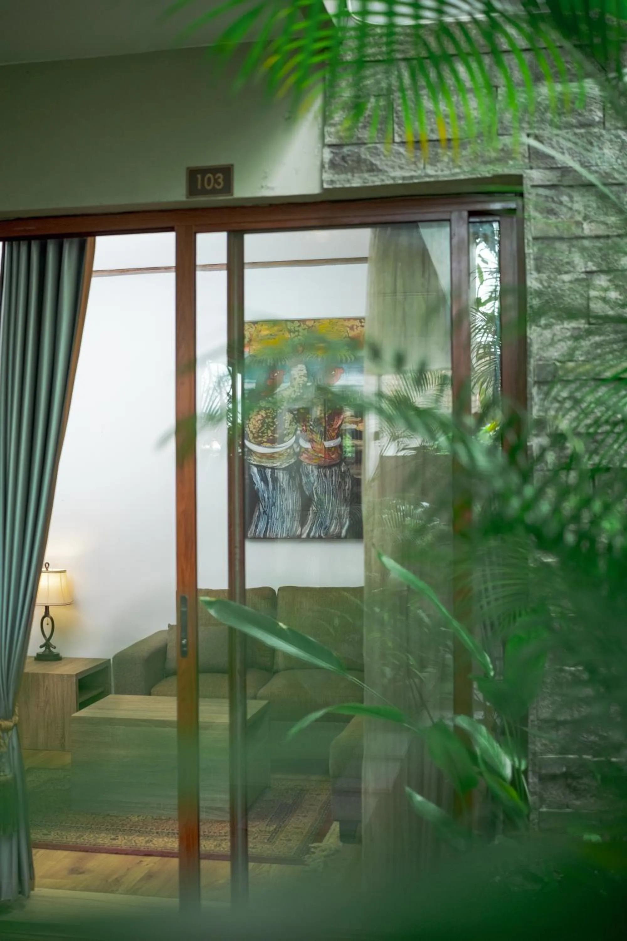 Garden view in Puri Sabina Bed & Breakfast