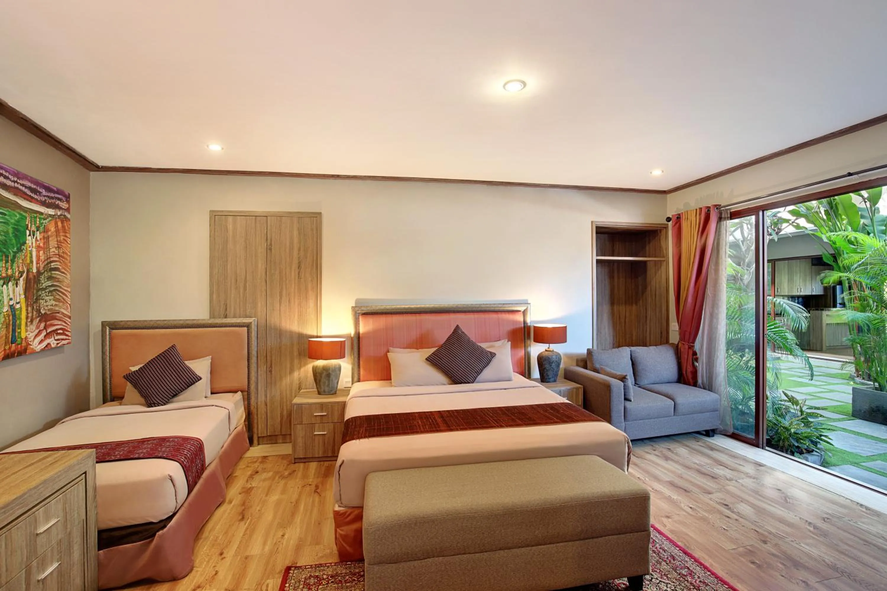 Bed in Puri Sabina Bed & Breakfast