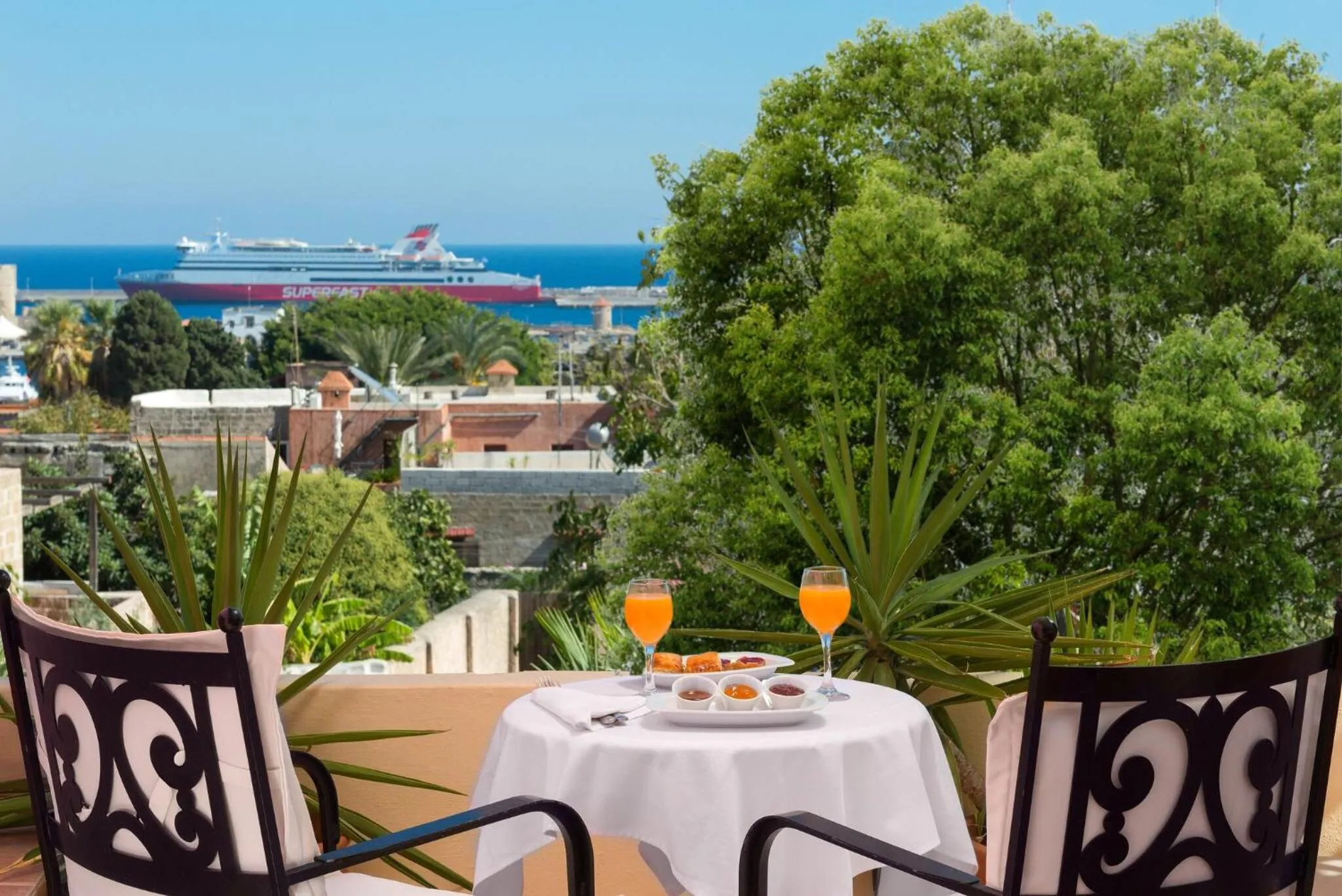 Balcony/Terrace in Nikos Takis Fashion Boutique Hotel