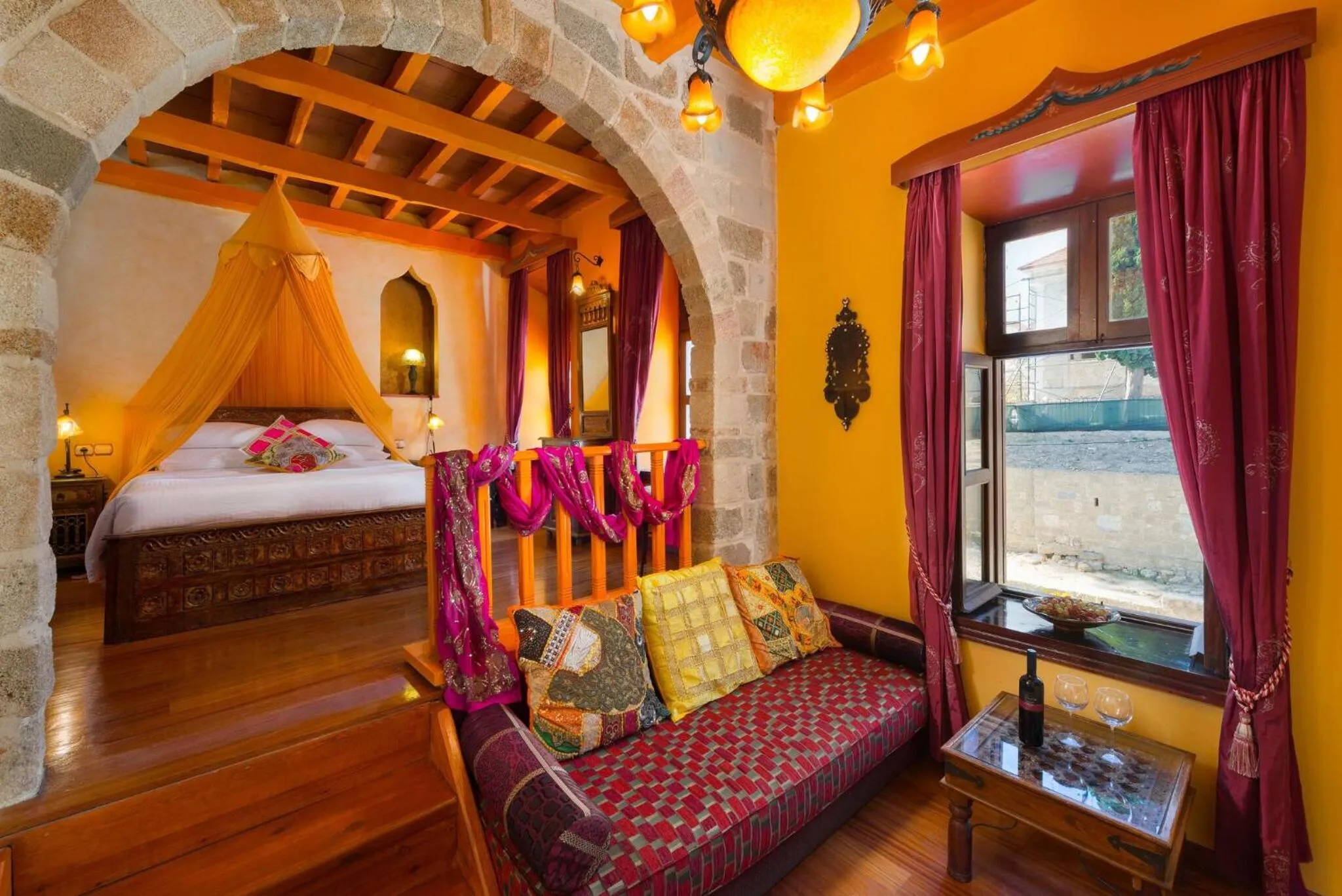 Living room, Bed in Nikos Takis Fashion Boutique Hotel