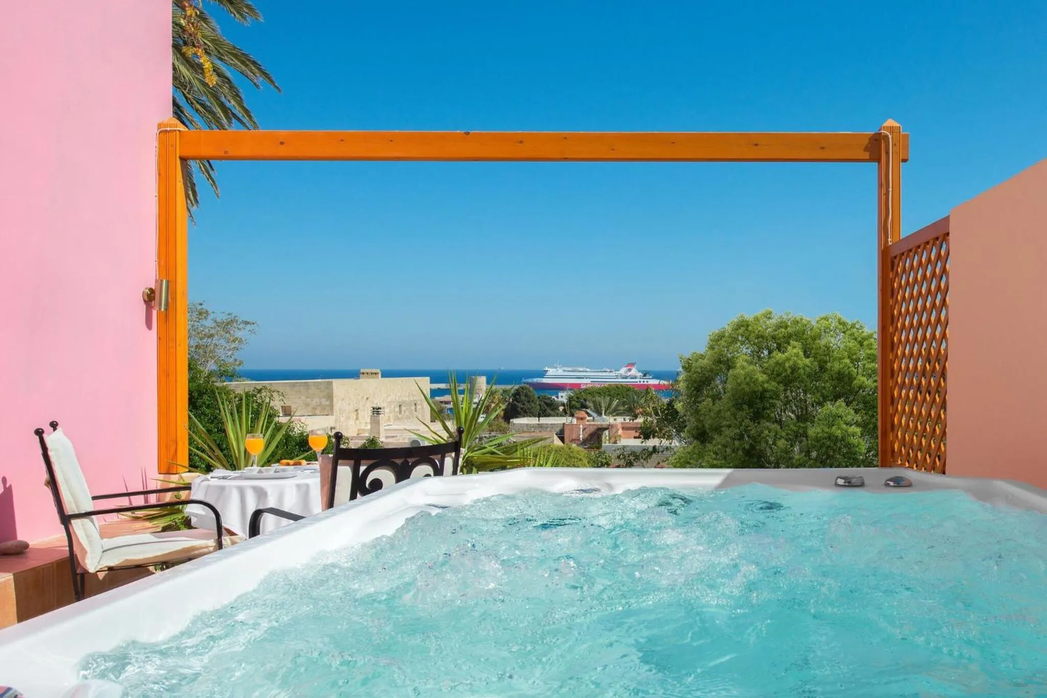 Balcony/Terrace in Nikos Takis Fashion Boutique Hotel