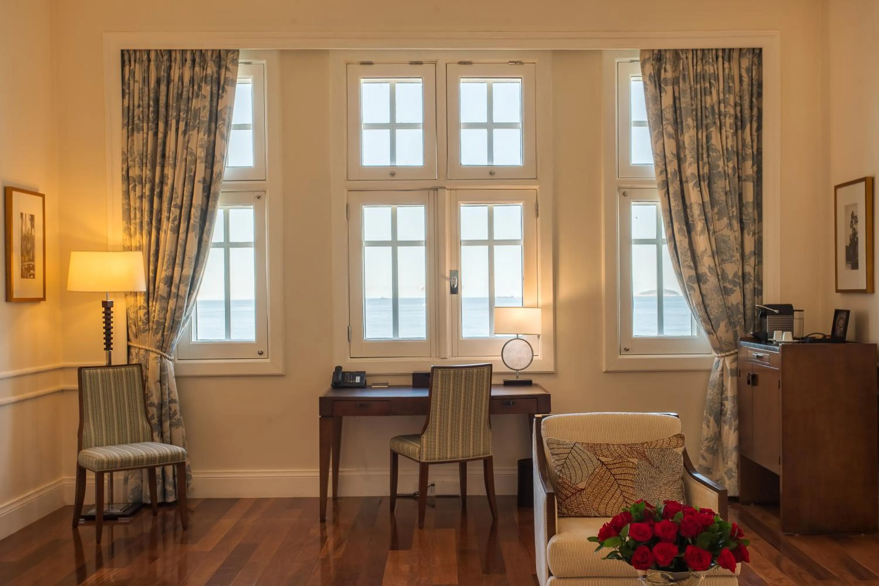 Living room in Copacabana Palace, A Belmond Hotel, Rio de Janeiro