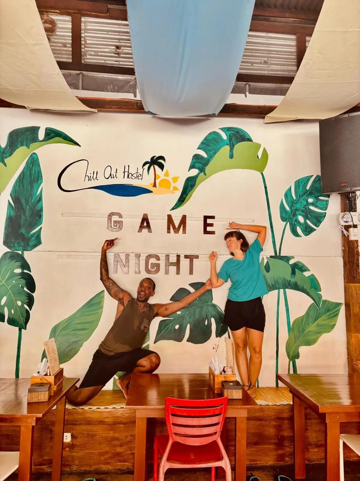 group of guests in Chill Out Hostel