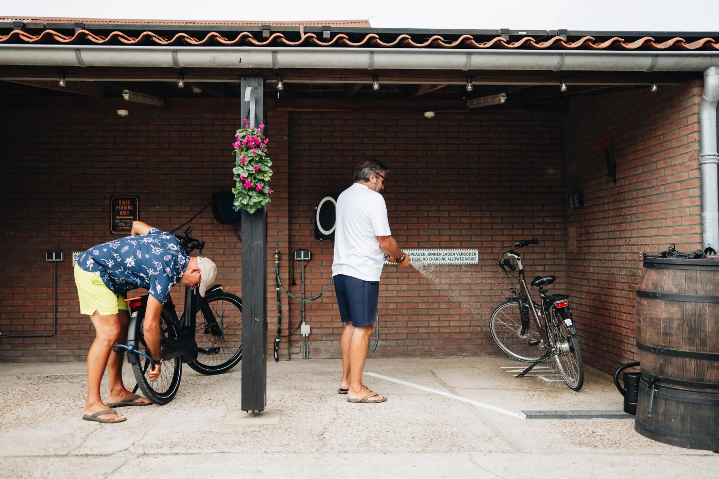 Cycling in Hotel Blooker