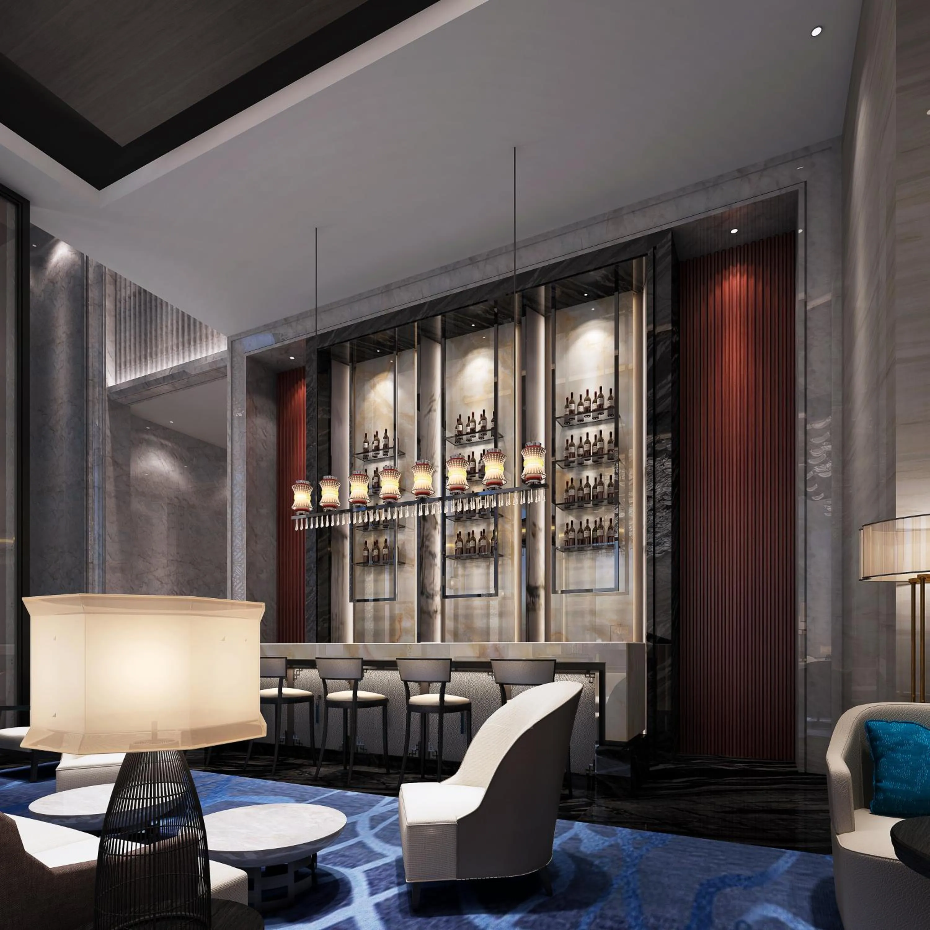 Lounge or bar in Wanda Realm Yiwu