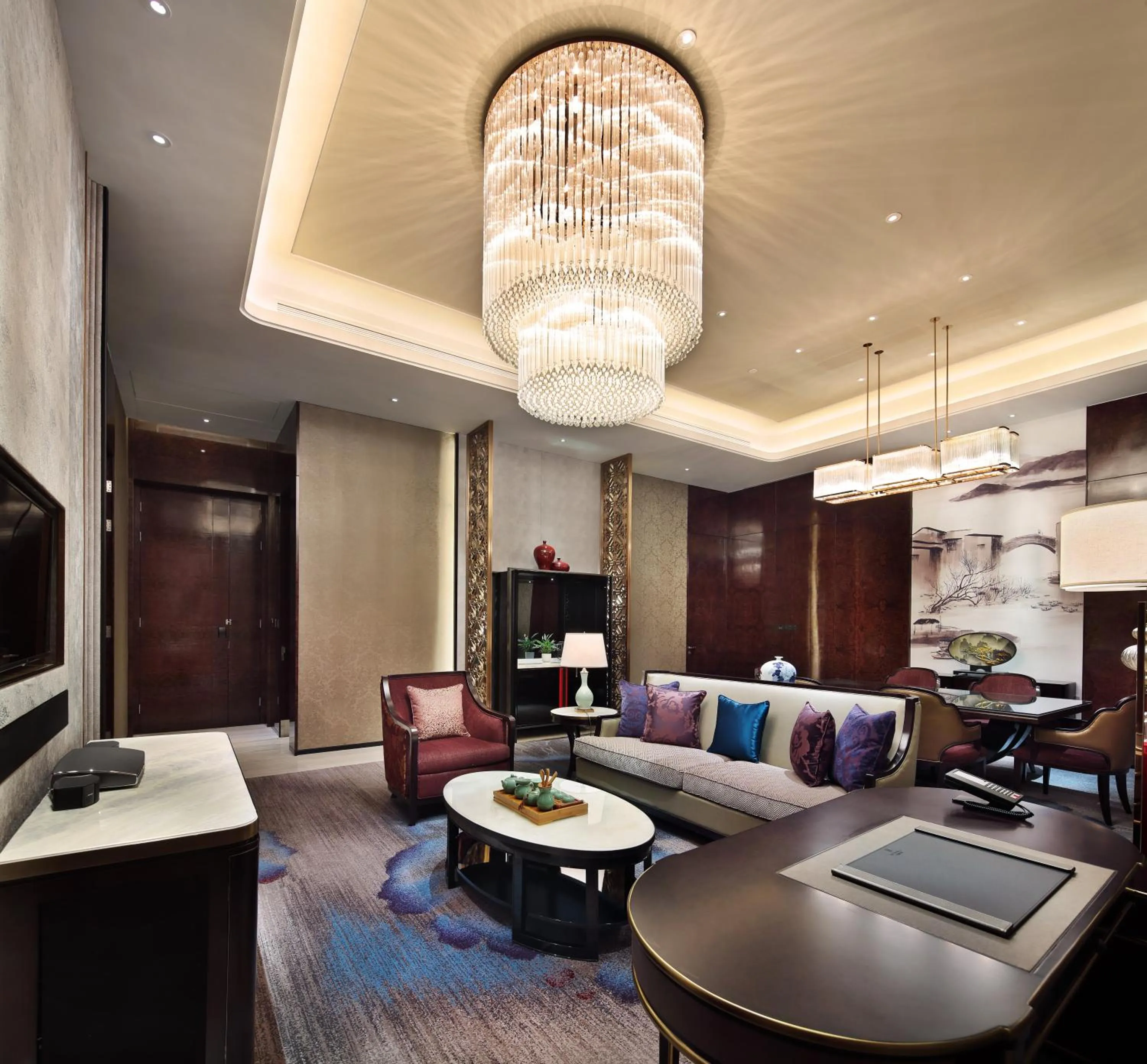 Living room in Wanda Realm Yiwu
