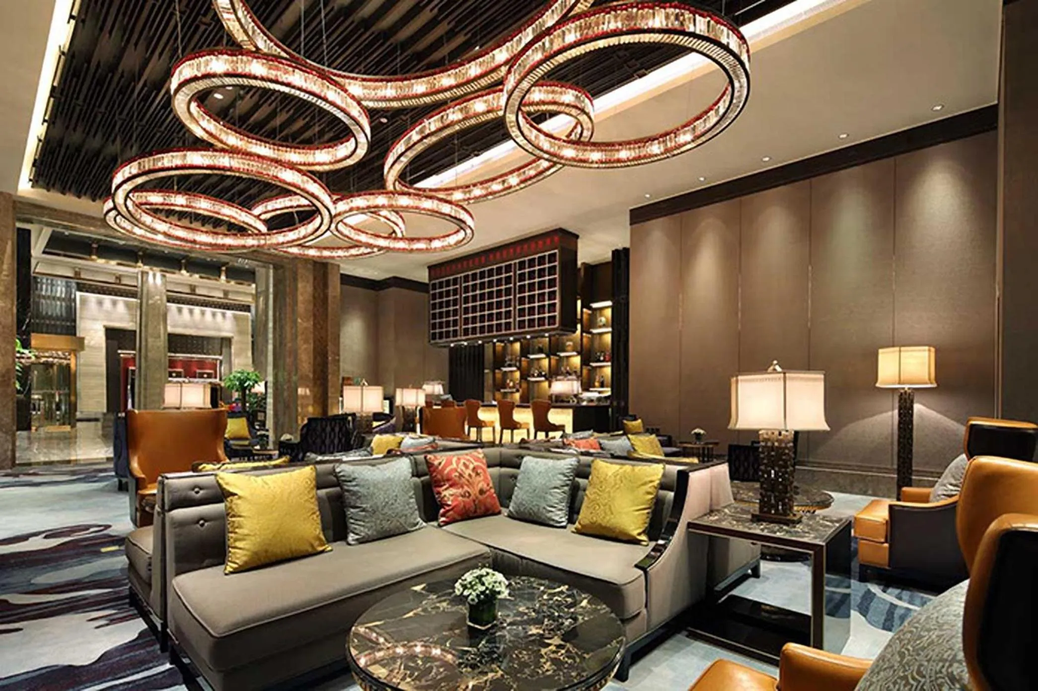 Lounge or bar in Wanda Vista Xining