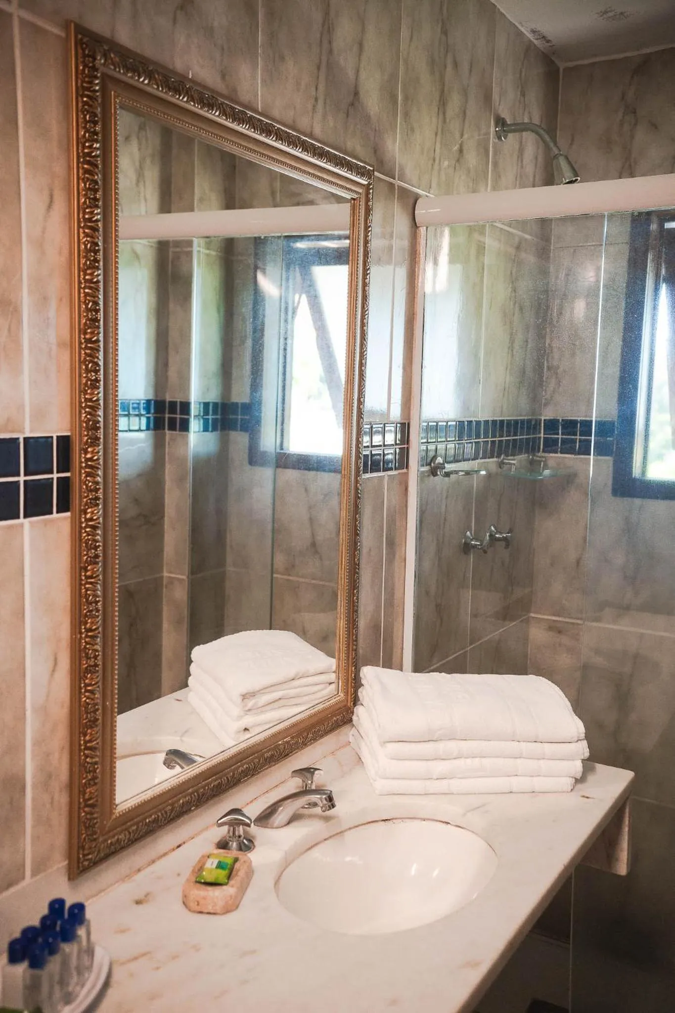 Shower in Colonna Galapagos Garden Hotel