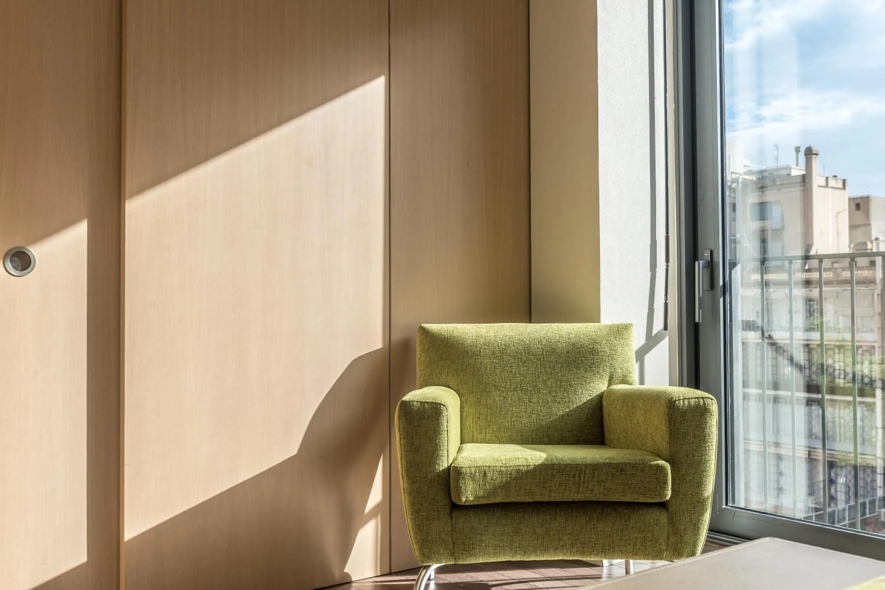 Seating area in Casp 74 Apartments