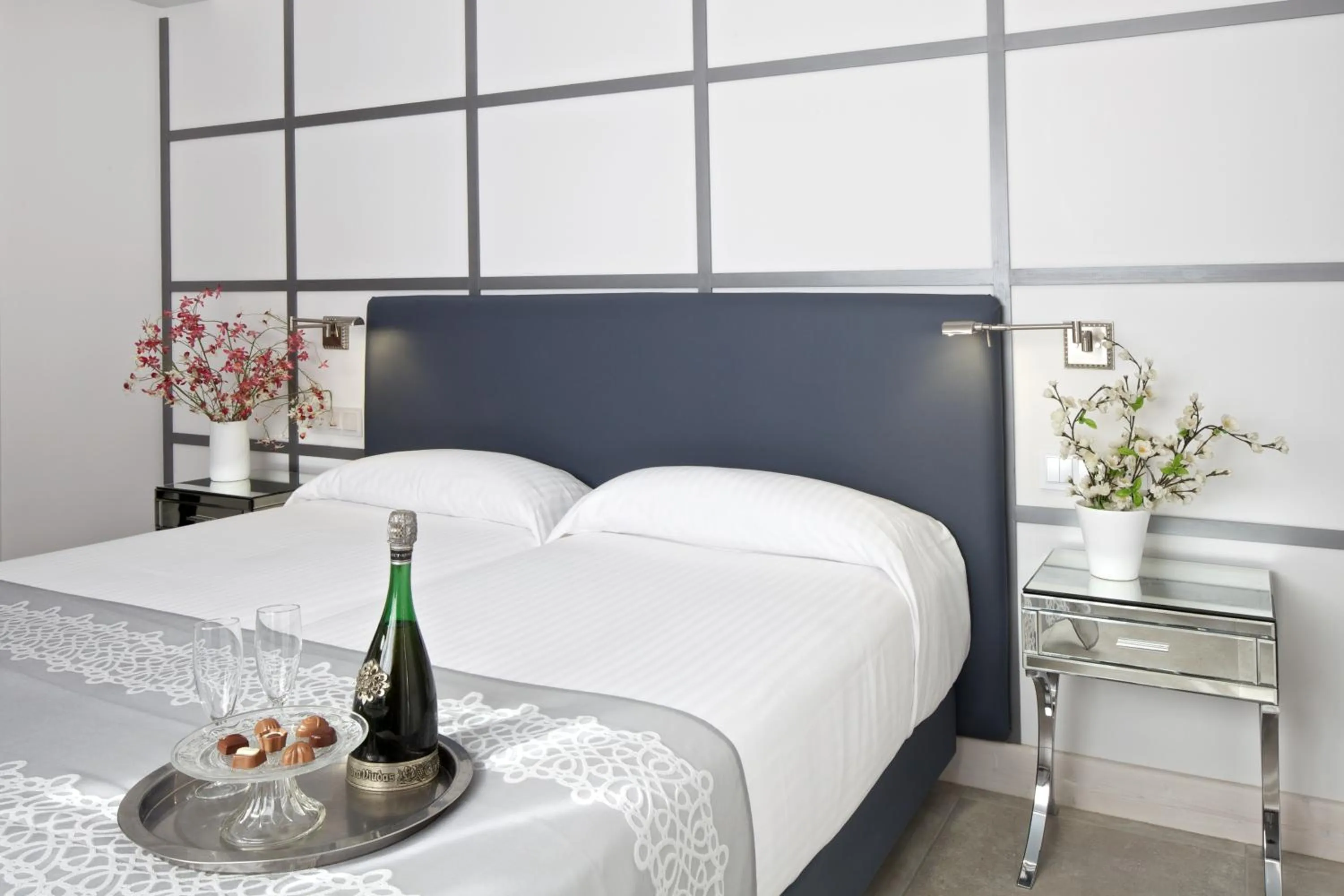 Bed in Hotel Rosamar