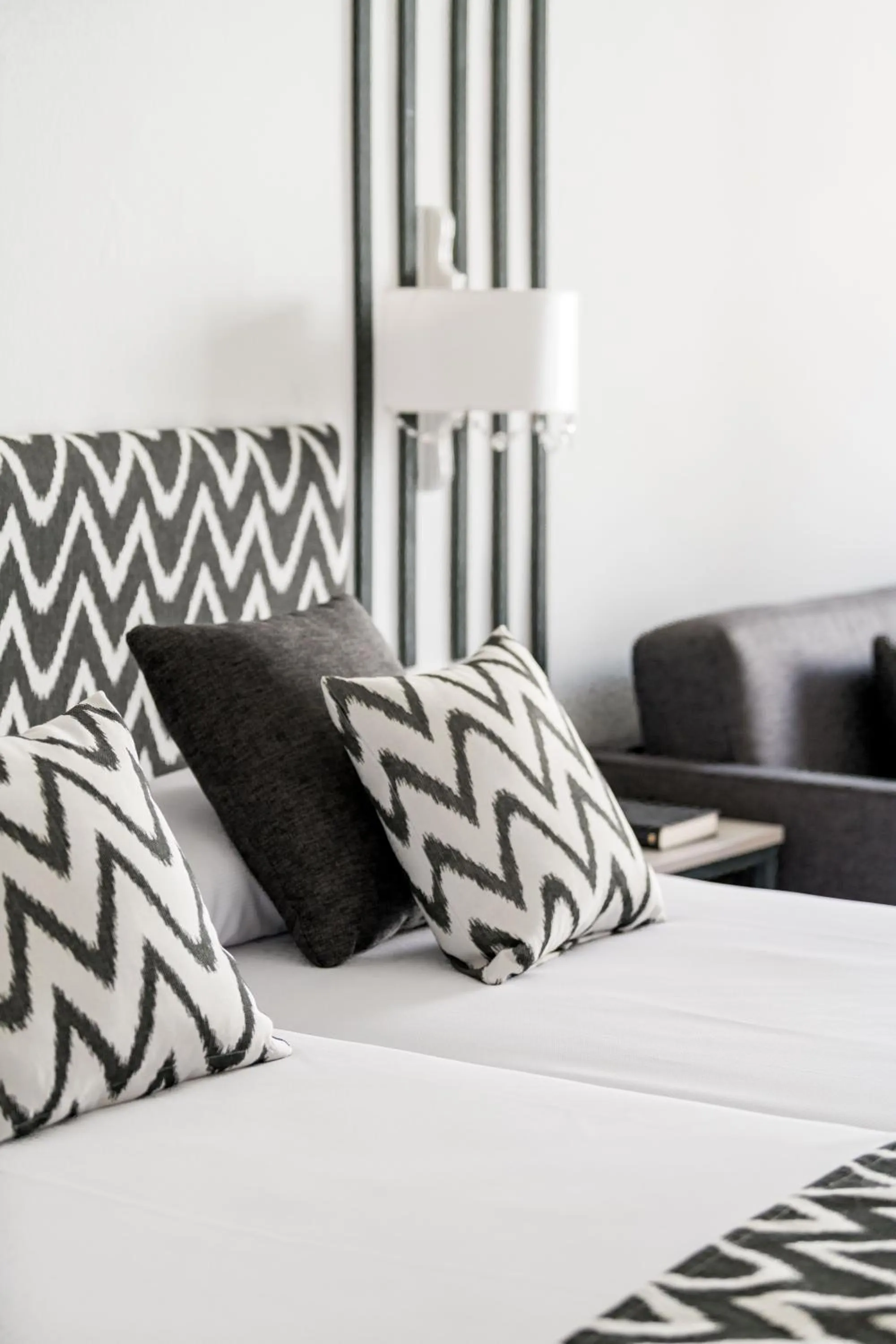 Bed in Hotel Rosamar