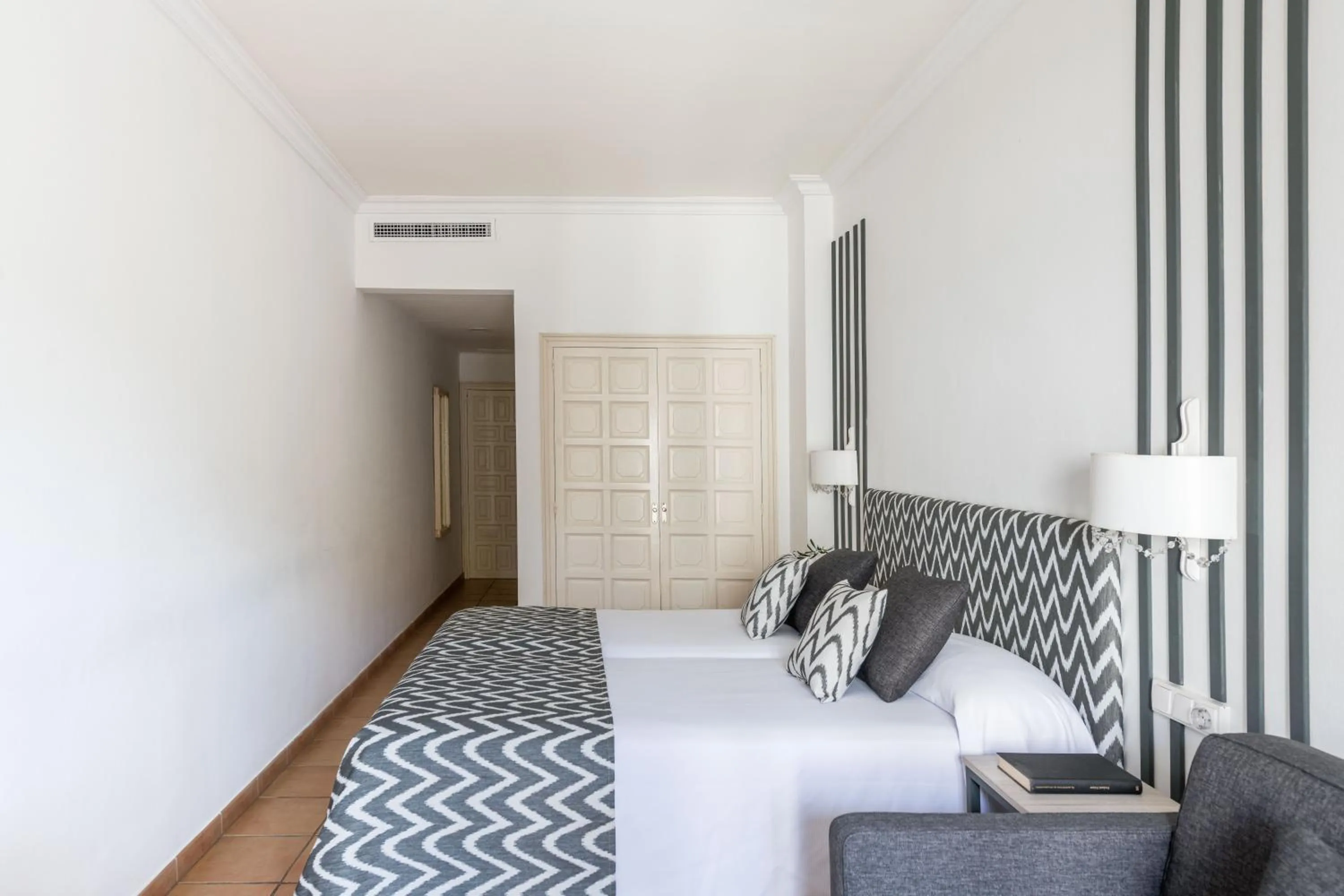 Bed in Hotel Rosamar