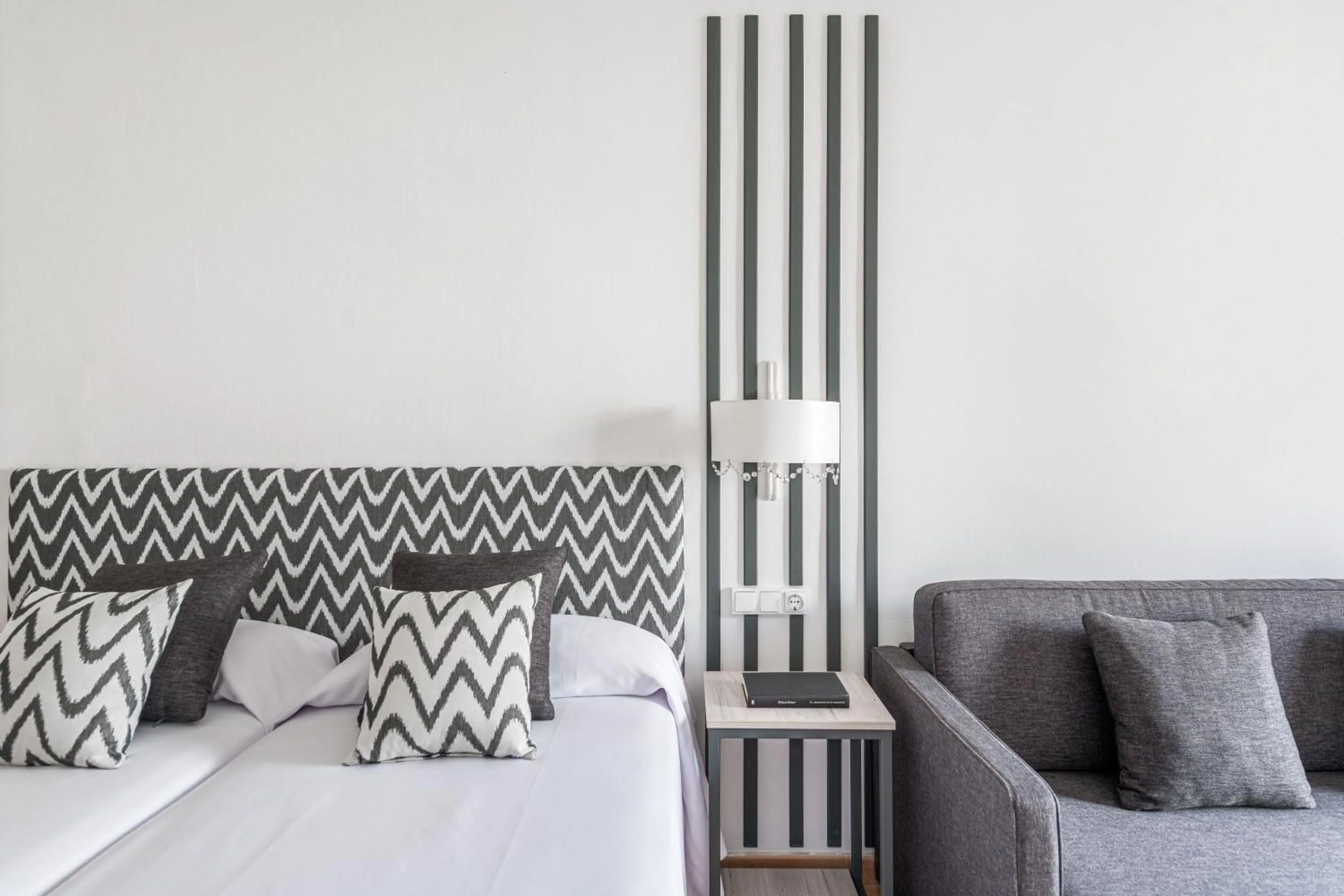 Bed in Hotel Rosamar