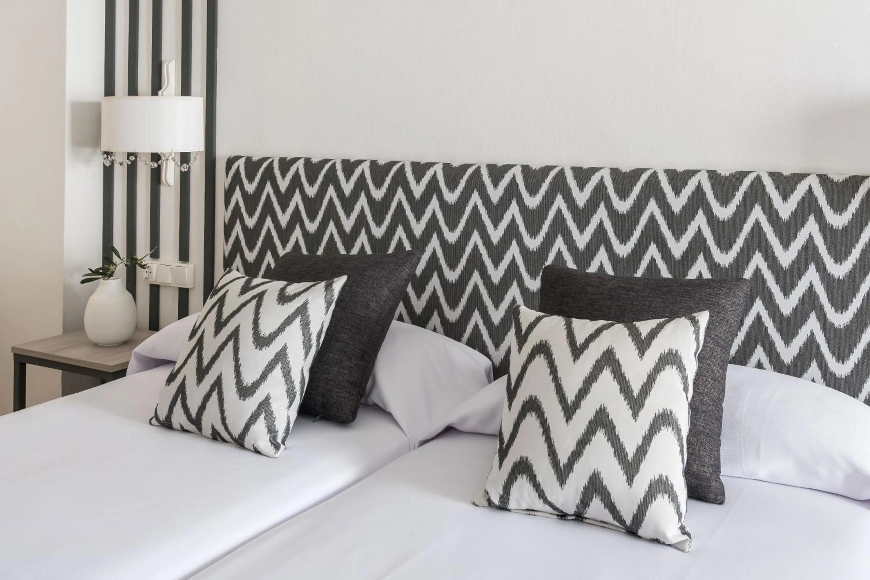 Bed in Hotel Rosamar