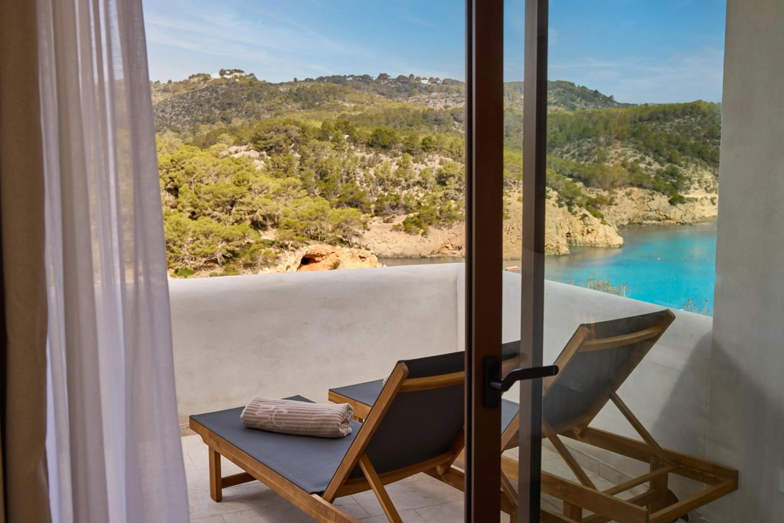Balcony/Terrace in Cala San Miguel Hotel Ibiza, Curio Collection by Hilton, Adults only