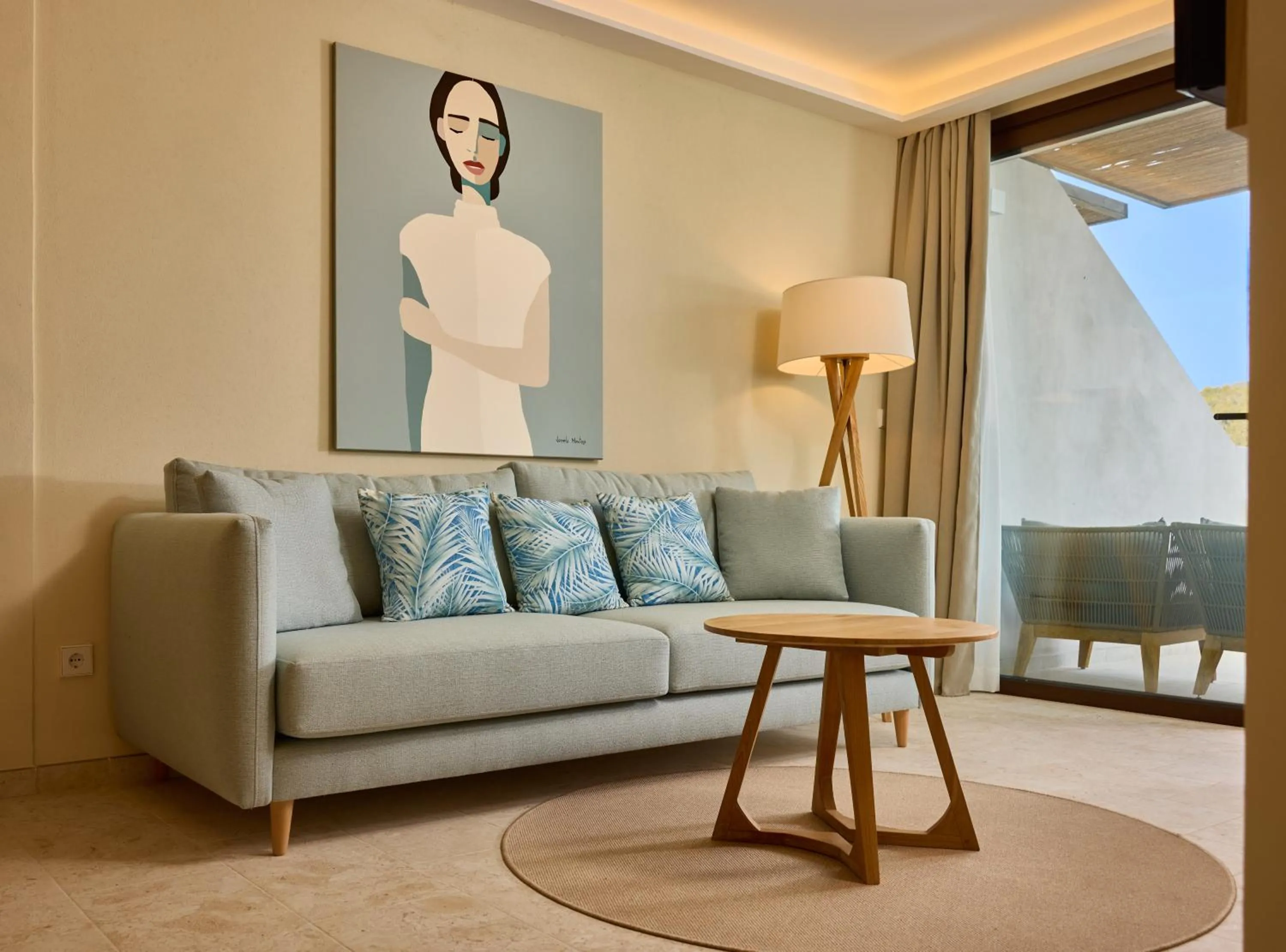 Living room in Cala San Miguel Hotel Ibiza, Curio Collection by Hilton, Adults only