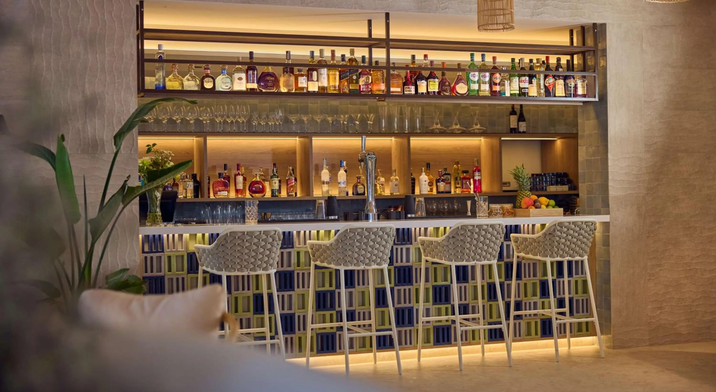 Lounge or bar in Cala San Miguel Hotel Ibiza, Curio Collection by Hilton, Adults only