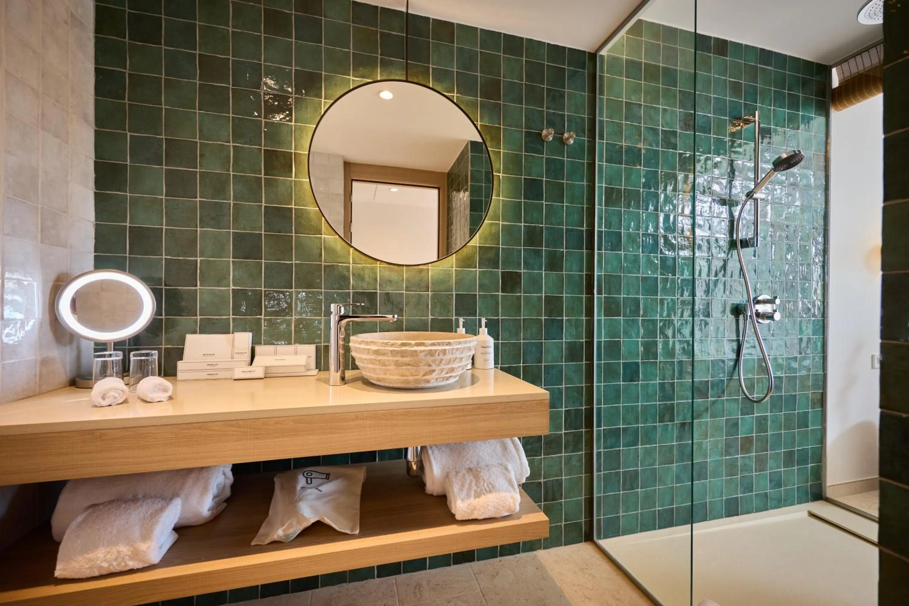 Shower in Cala San Miguel Hotel Ibiza, Curio Collection by Hilton, Adults only