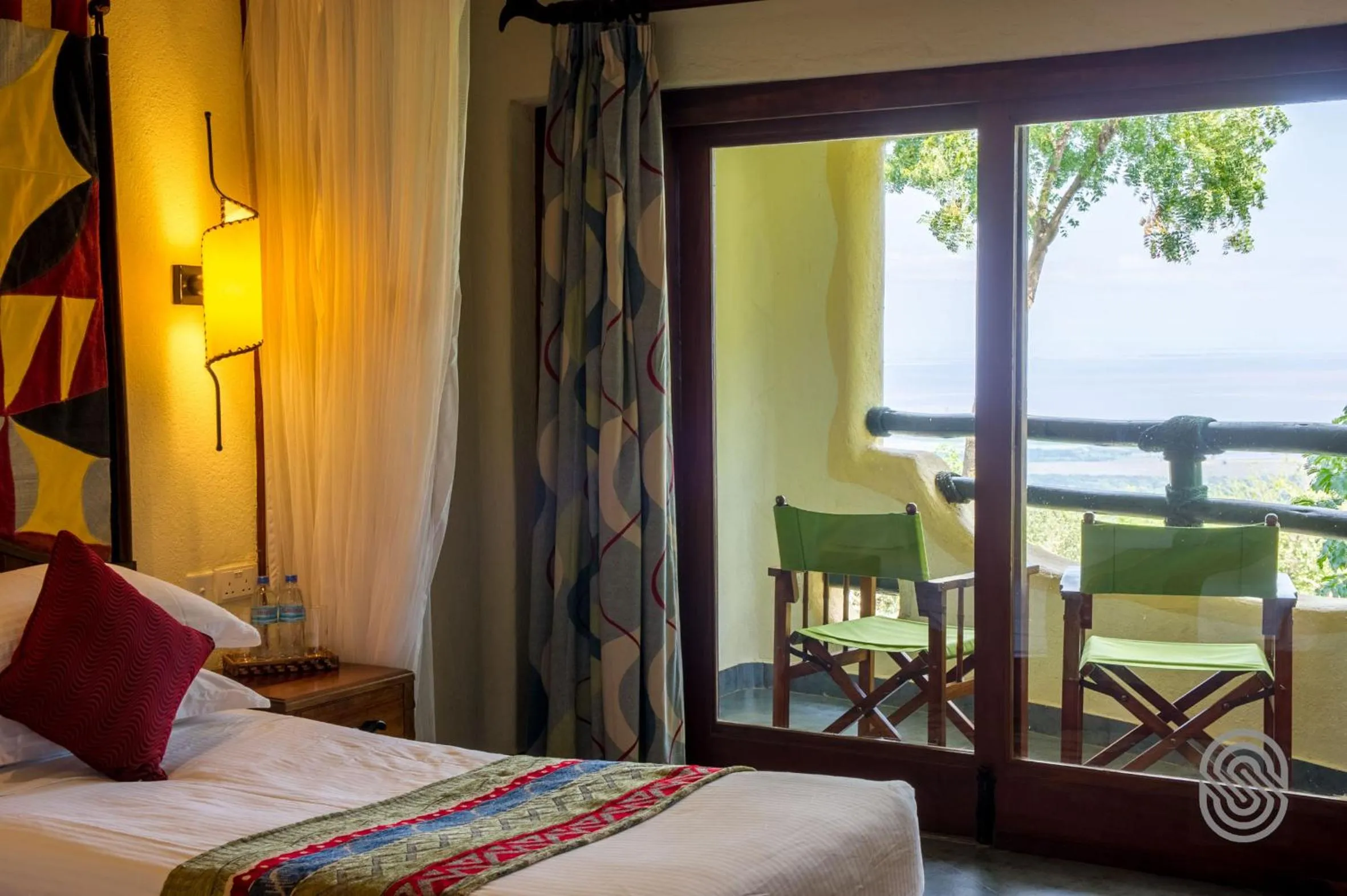 Landmark view, Bed in Lake Manyara Serena Safari Lodge
