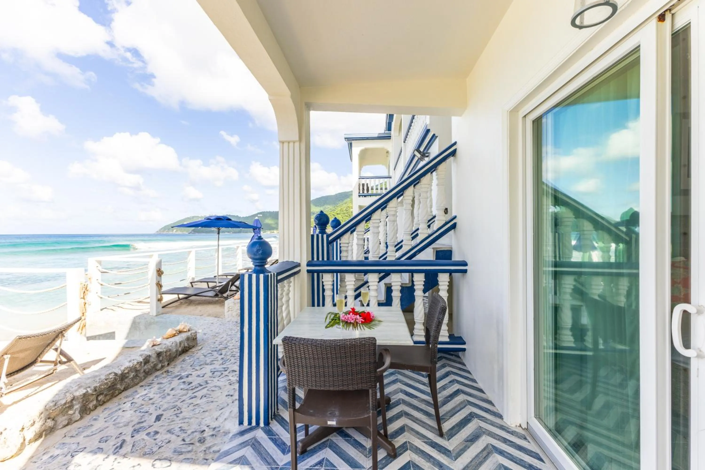 Balcony/Terrace in Sebastian's on the beach hotel