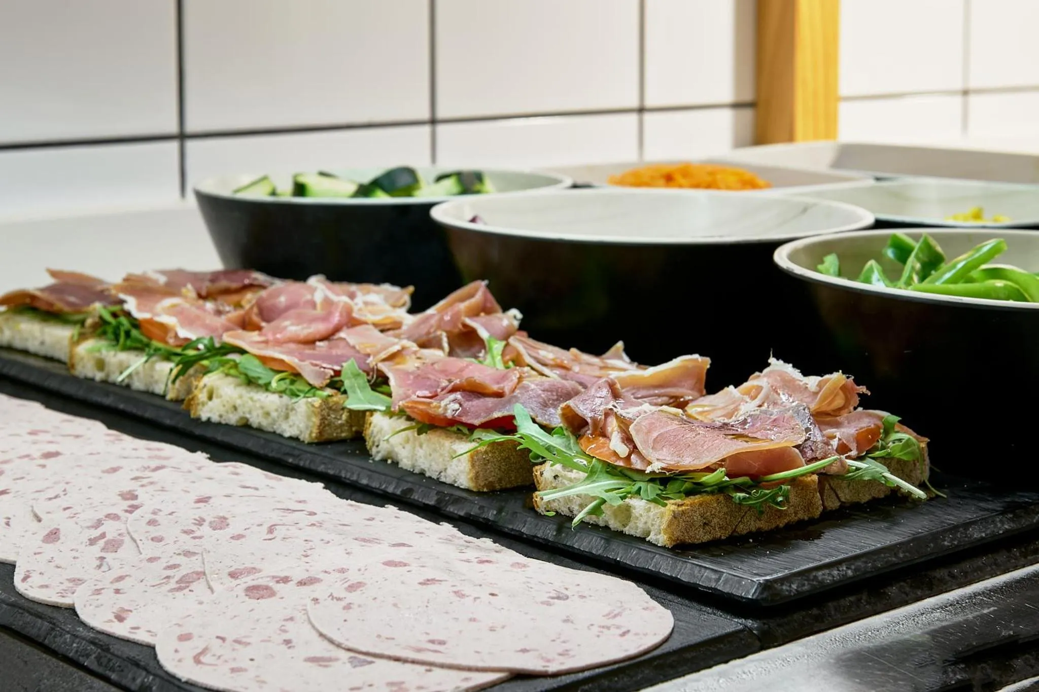 Buffet breakfast in tent Capi Playa