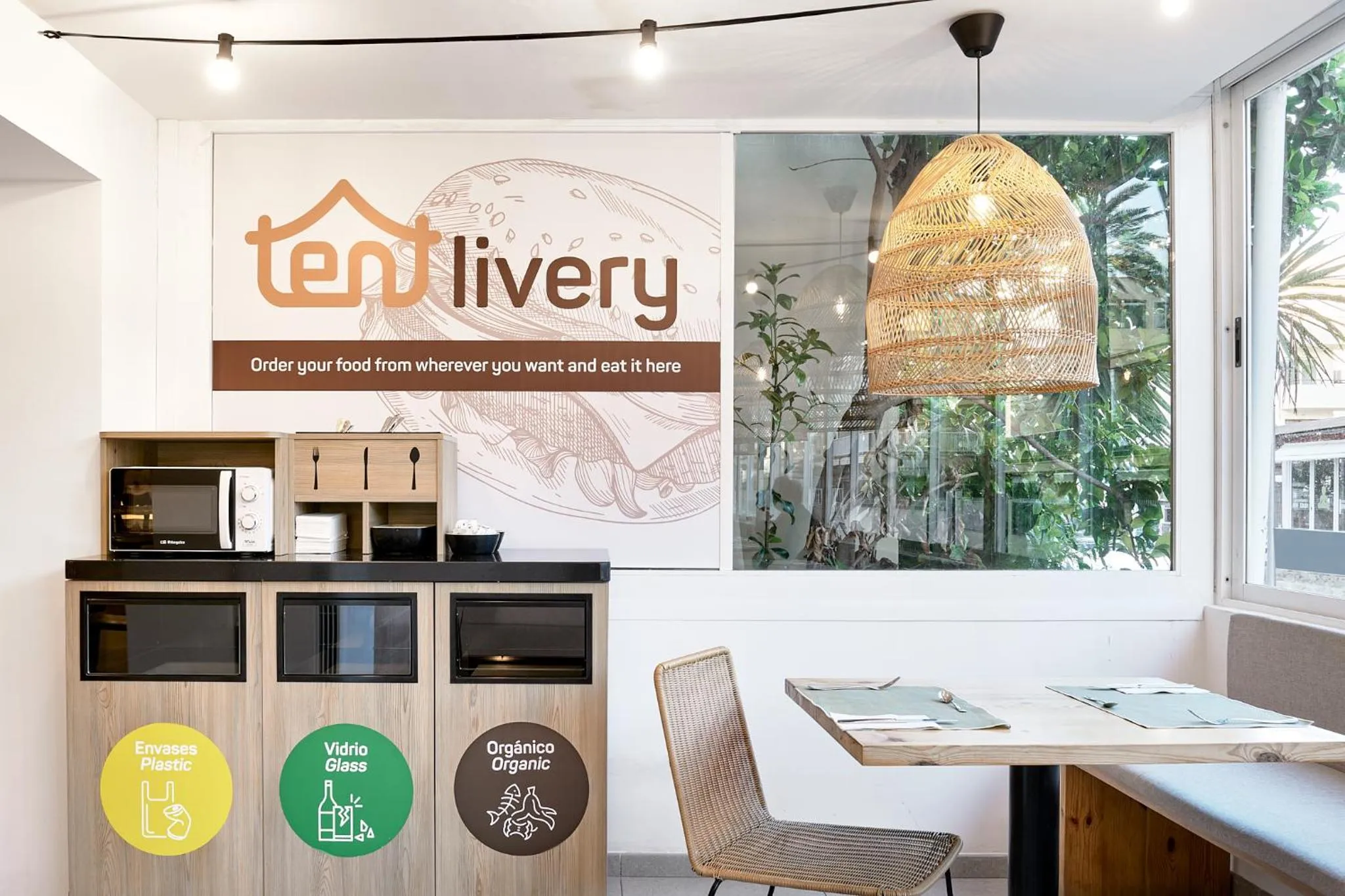 Living room in tent Capi Playa