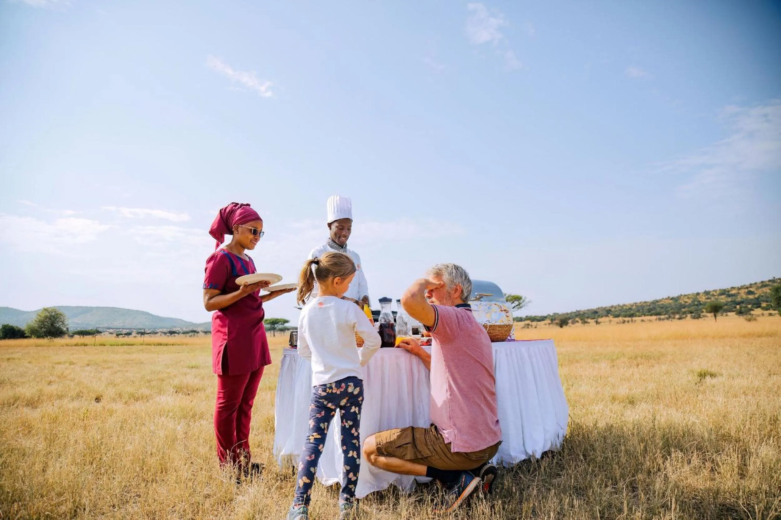 Food and drinks in Kirawira Serena Camp