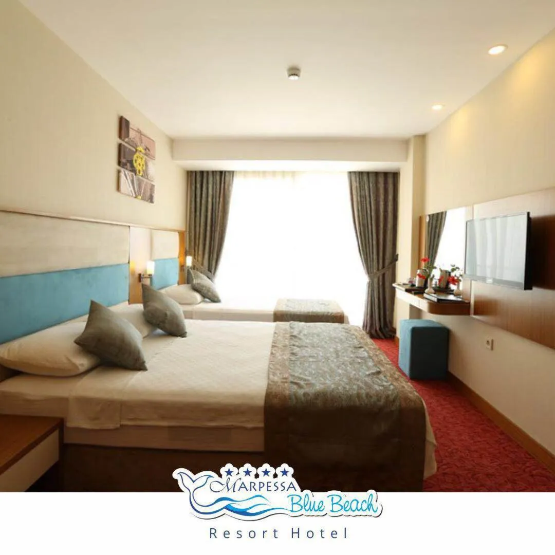 Photo of the whole room, Bed in Marpessa Blue Beach Resort & SPA Hotel