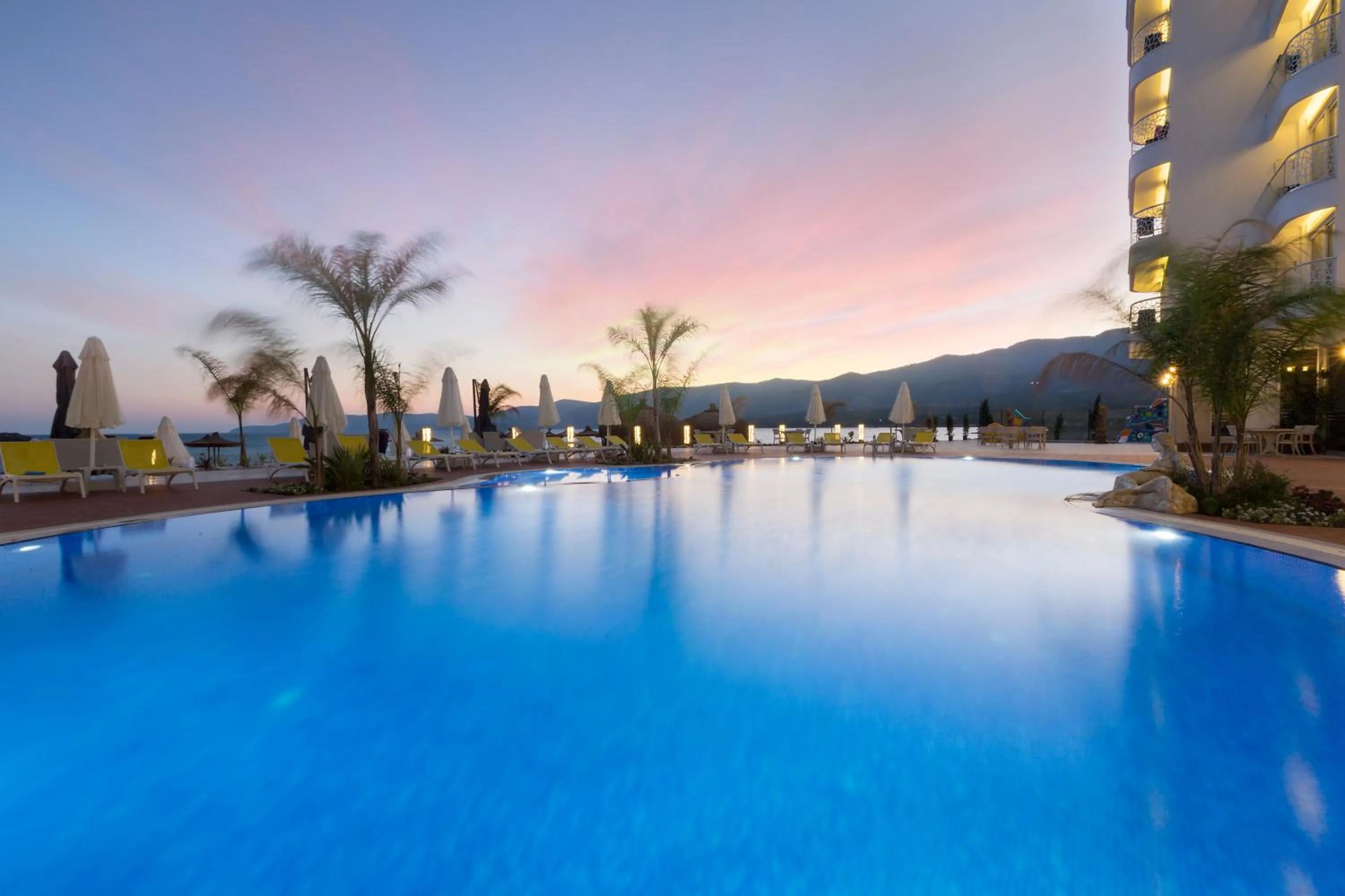 Swimming pool in Marpessa Blue Beach Resort & SPA Hotel