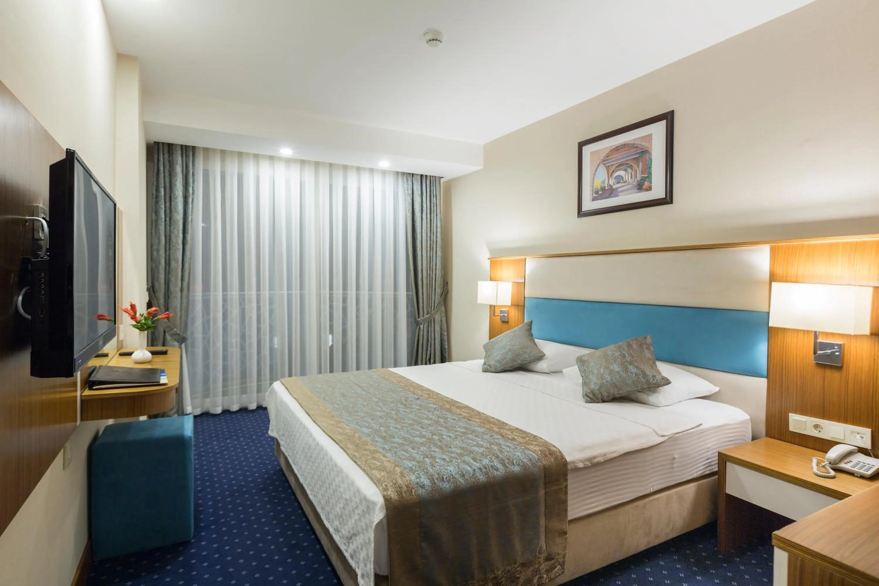 Photo of the whole room, Bed in Marpessa Blue Beach Resort & SPA Hotel