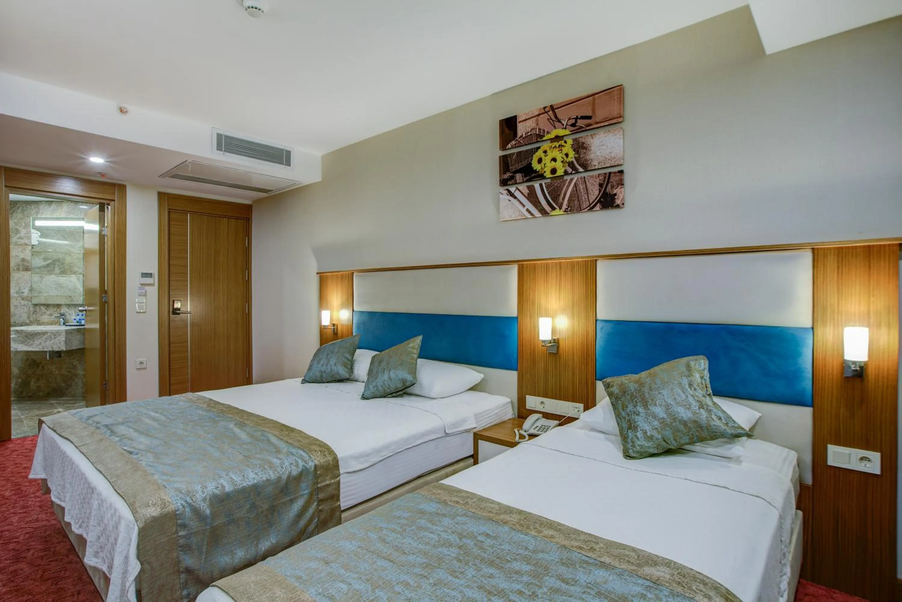 Photo of the whole room, Bed in Marpessa Blue Beach Resort & SPA Hotel