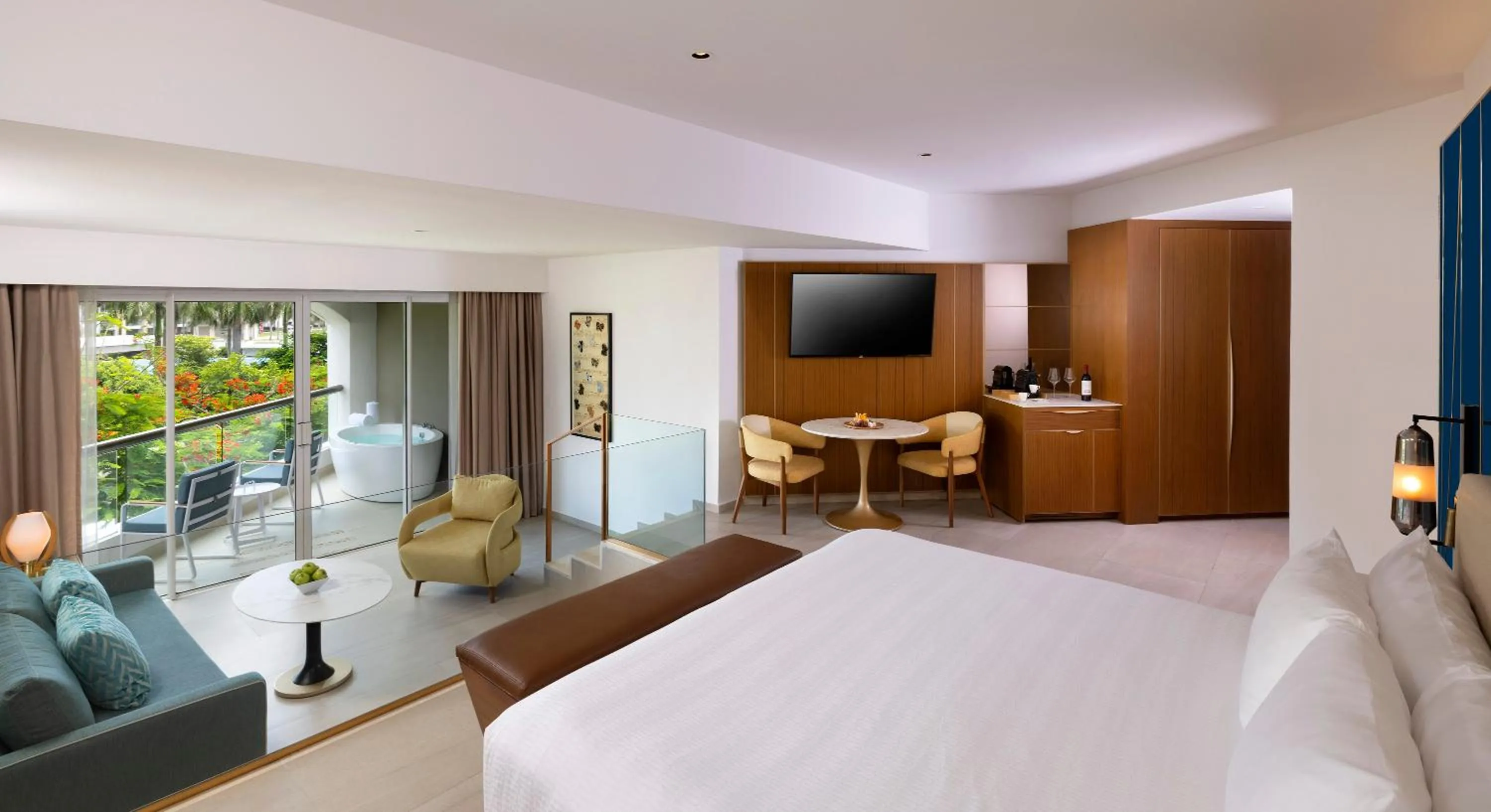 View (from property/room), Bed in Hard Rock Hotel & Casino Punta Cana - All Inclusive