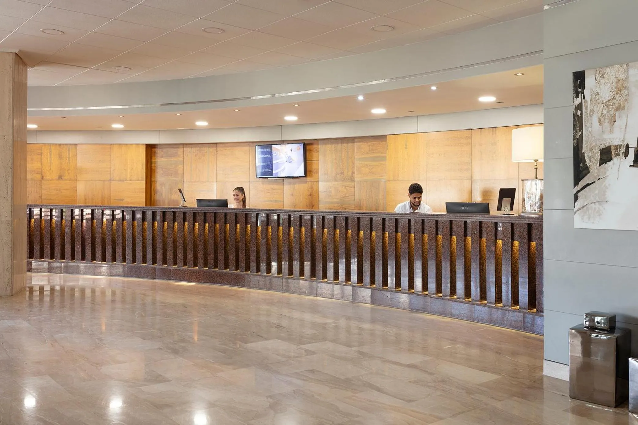 Lobby or reception in Hotel Cala Font